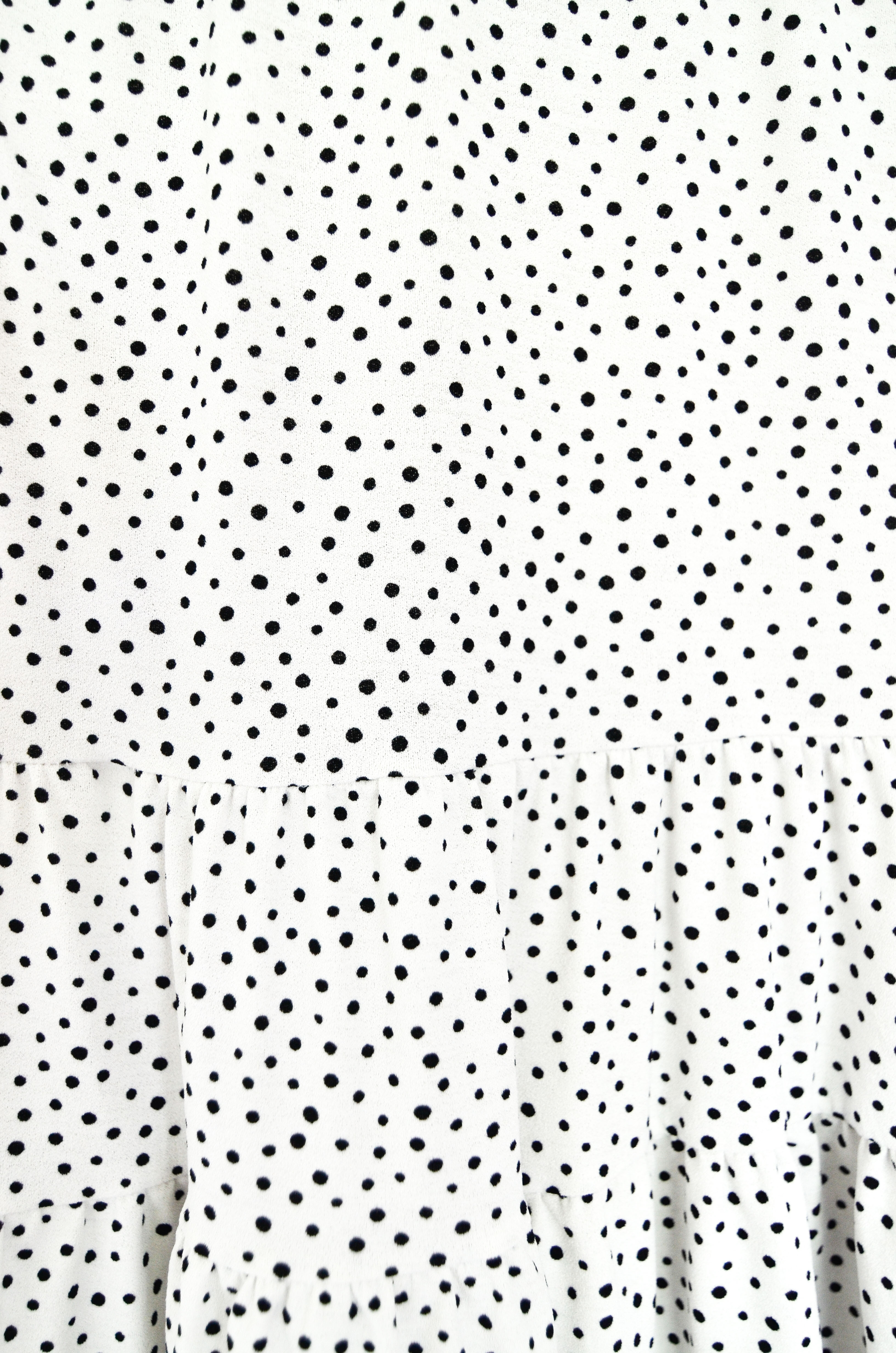 Top blanco polka dots