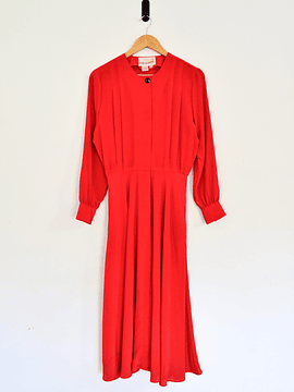 Maxi vestido rojo vintage 