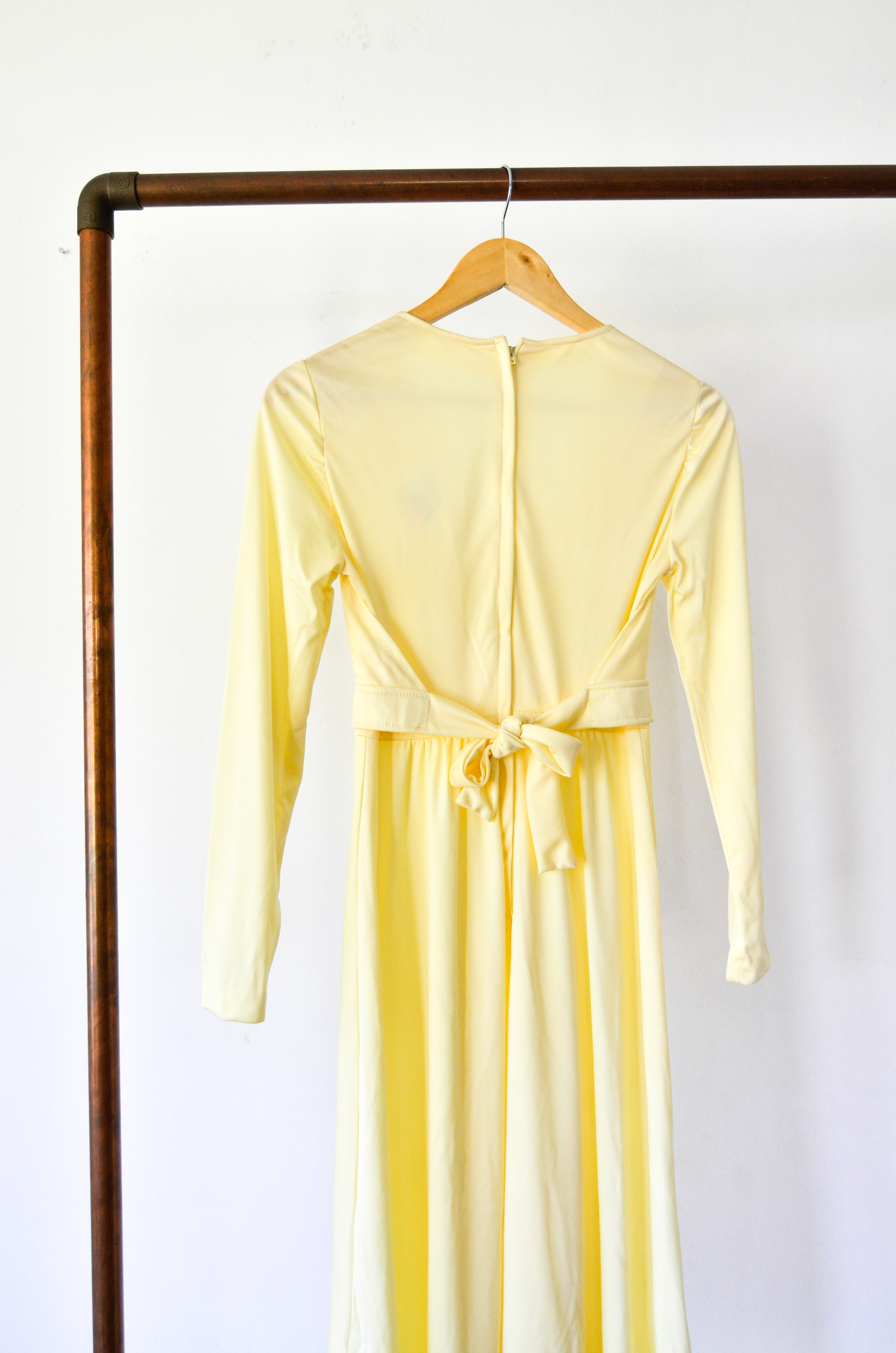 Vestido amarillo 70s vntg