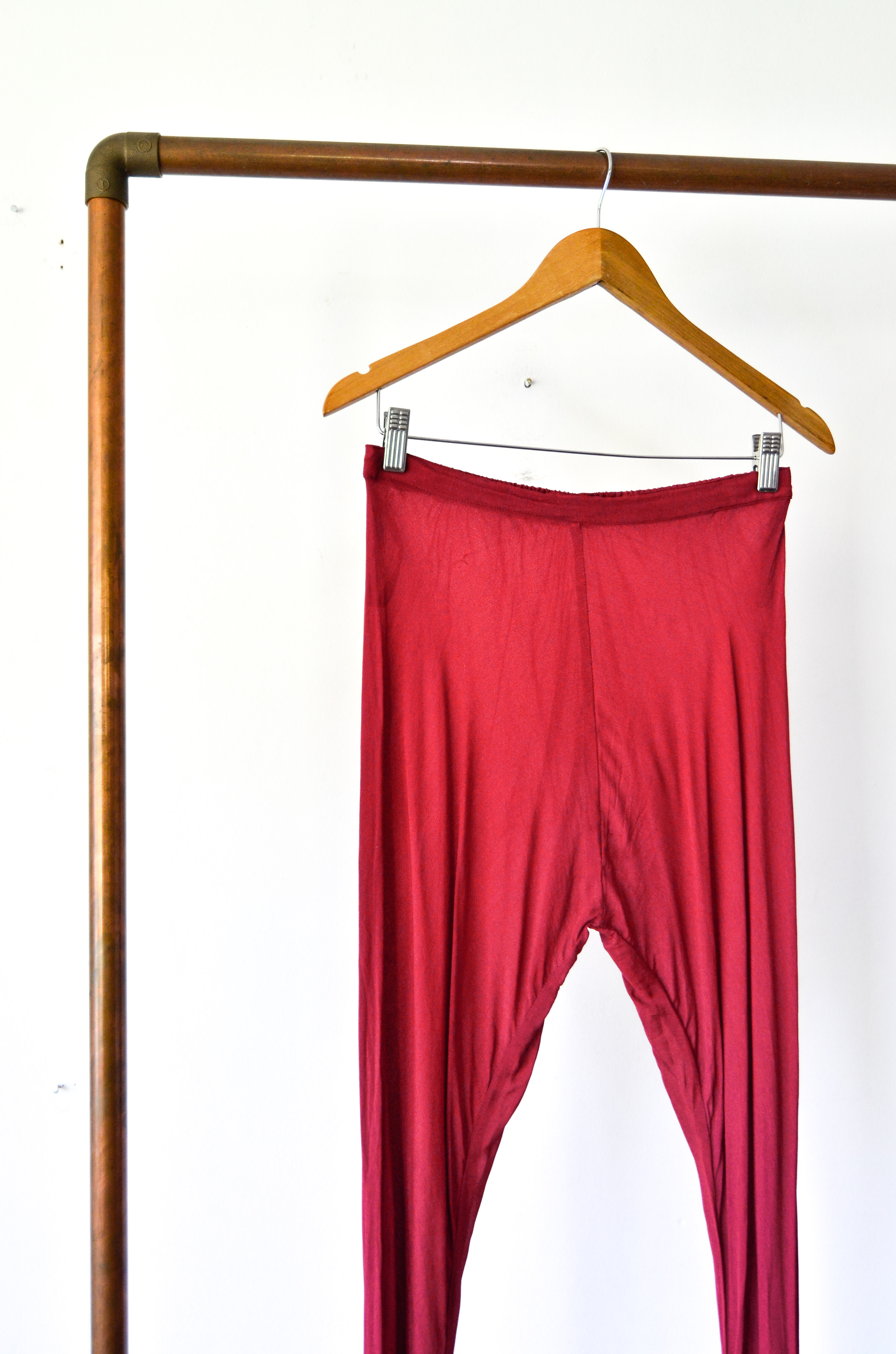 Pantalón rojo transparencia vintage