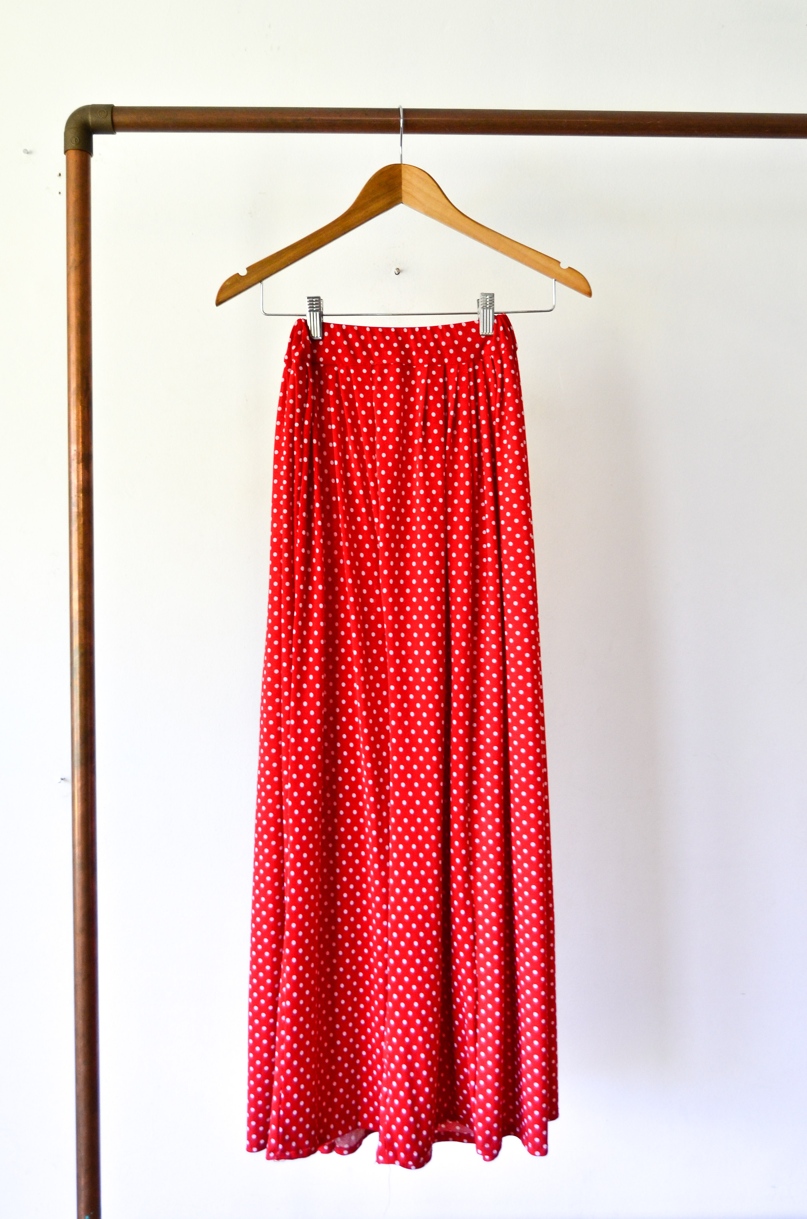 Palazzo rojo polka dots