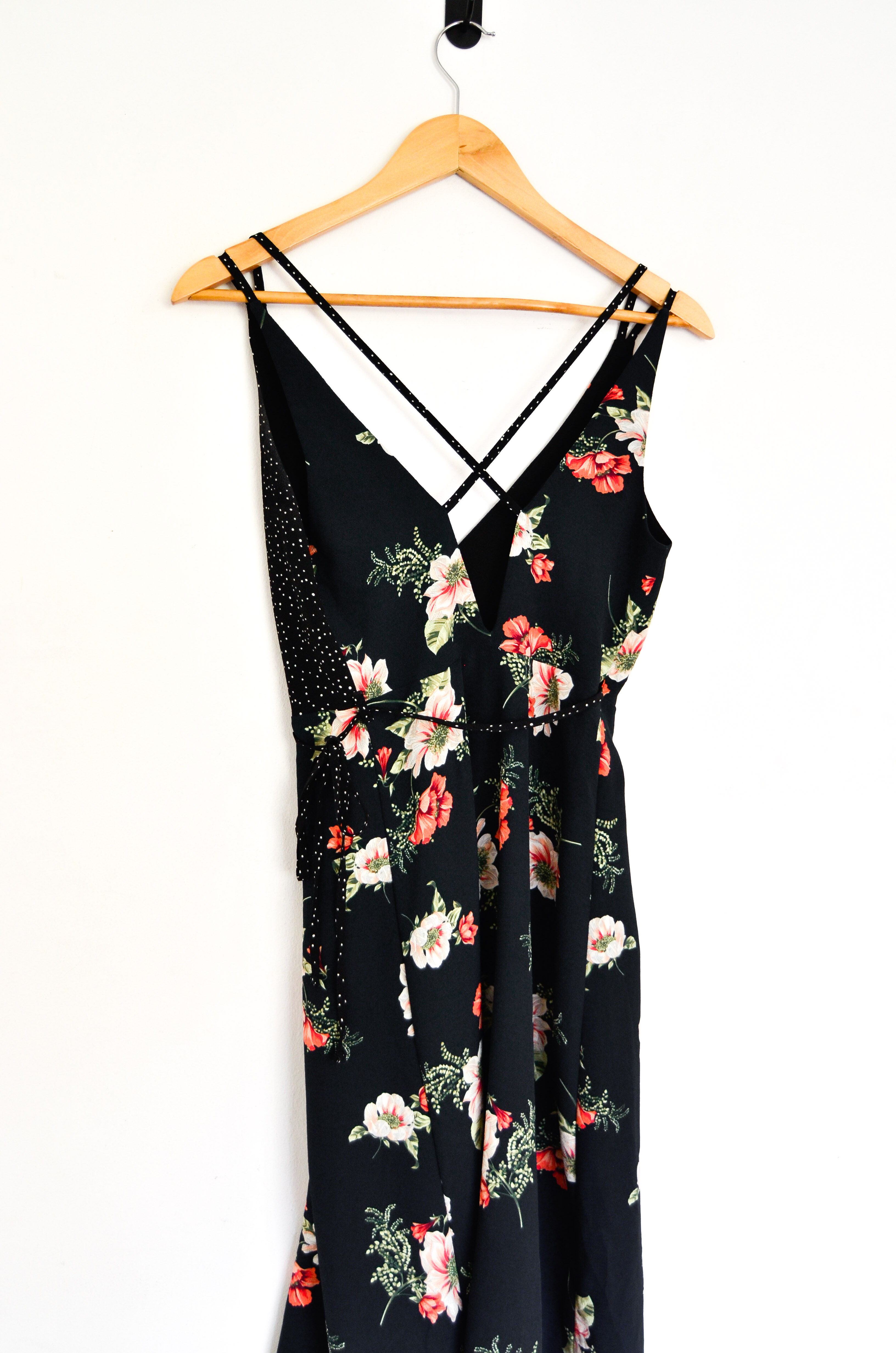 Vestido envolvente floral 