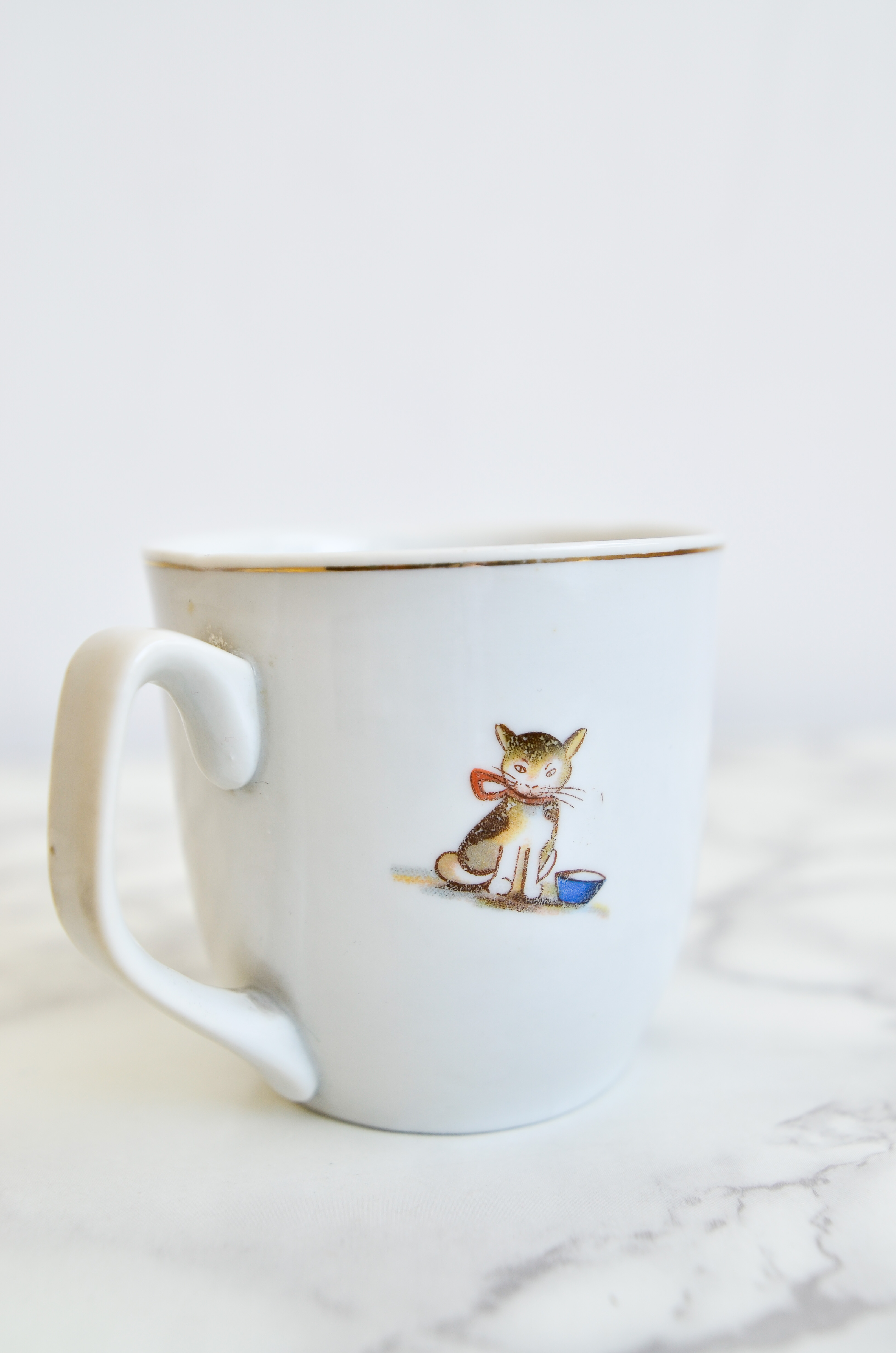 Taza vintage cat