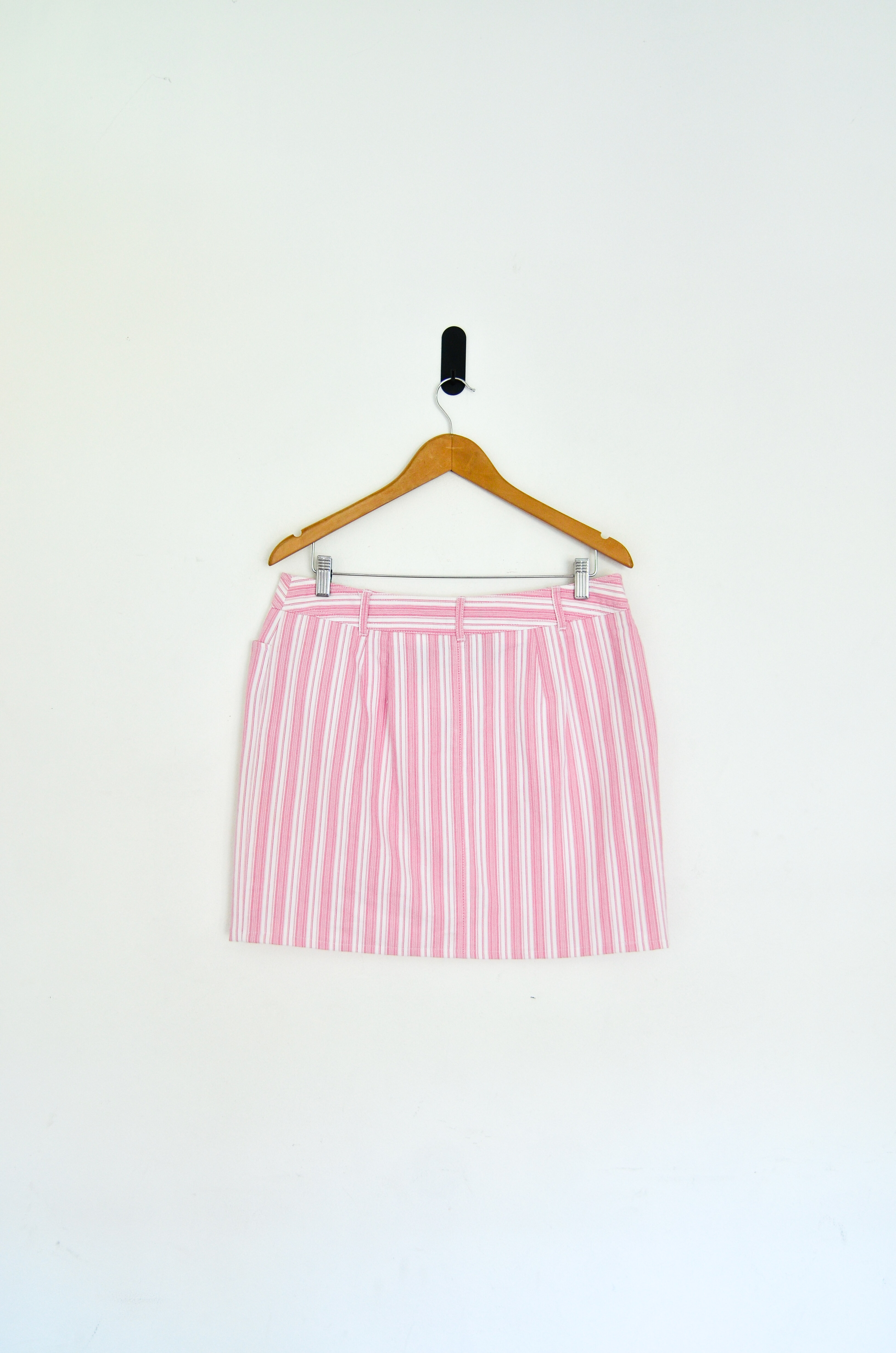 Mini falda rayada pink