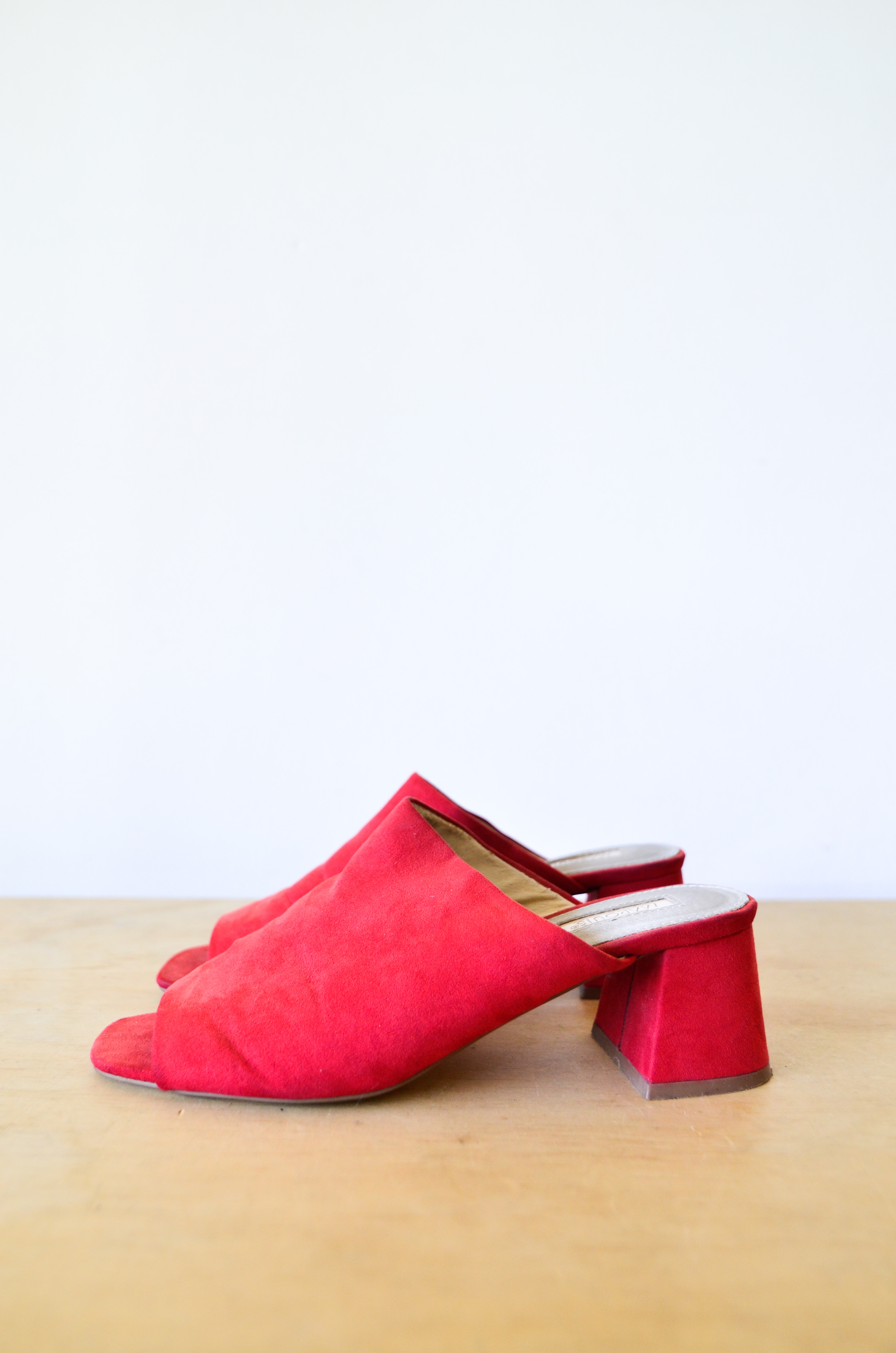 Zapatos rojos mules