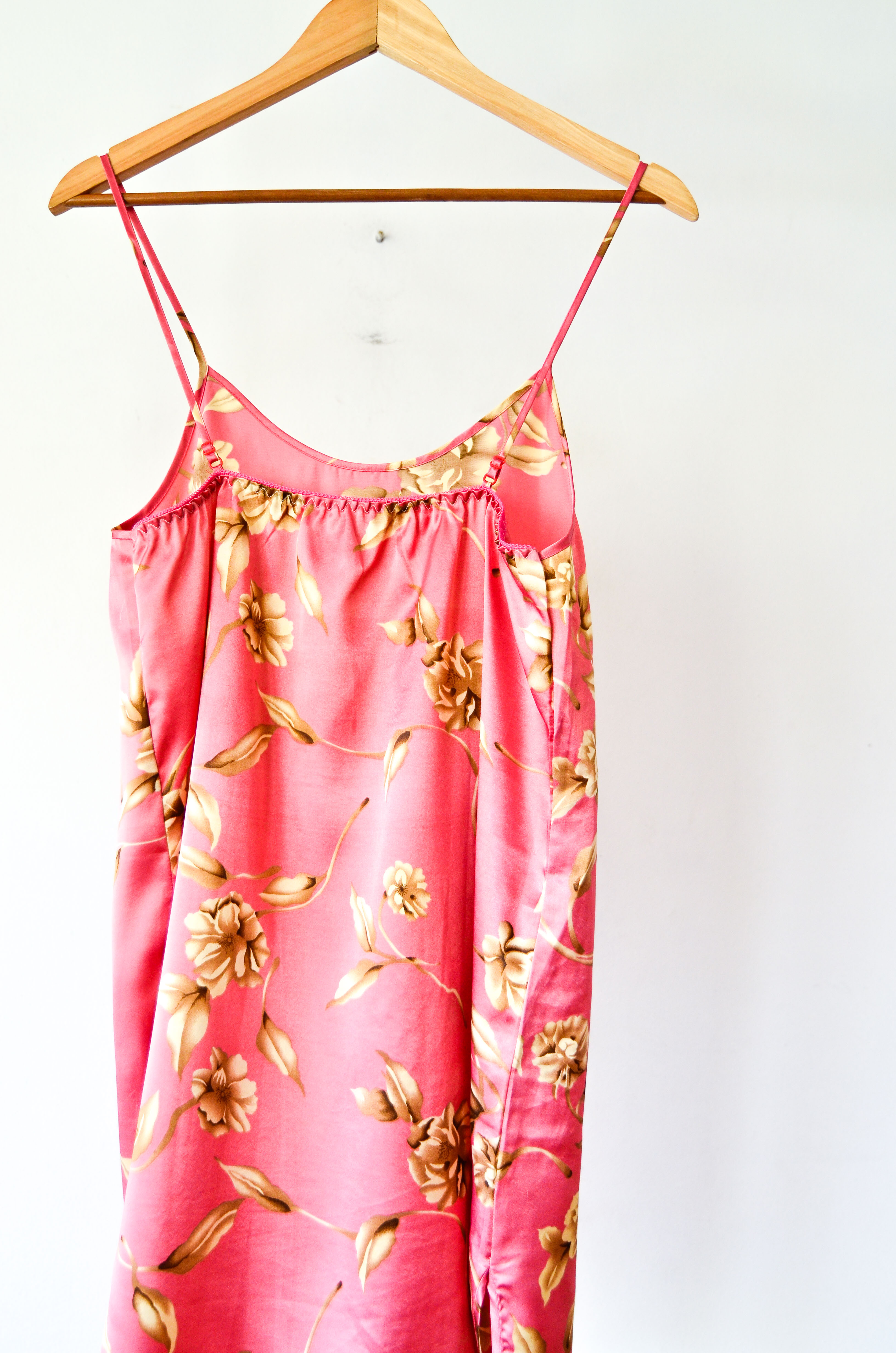 Slipdress rosa floral