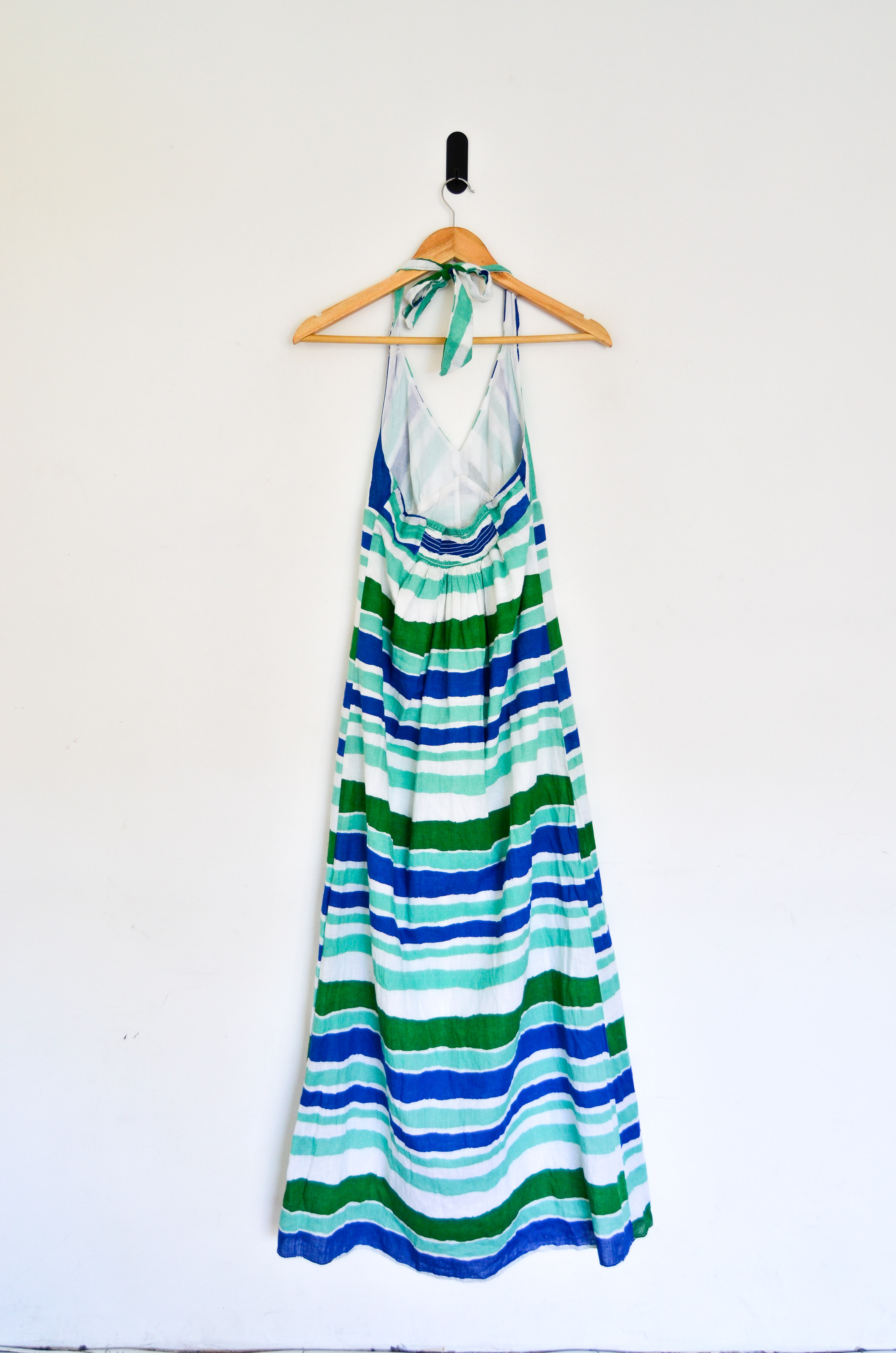 Maxi vestido rayado playero