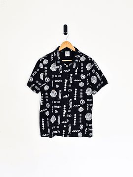 Camisa print playero vintage