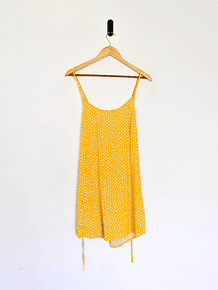 Vestido solera yellow dots