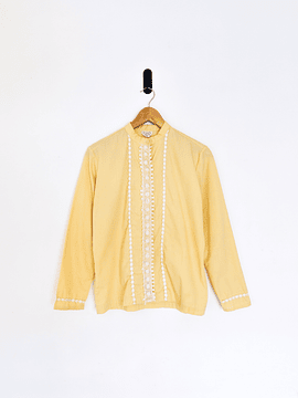 Camisa amarillo pastel 70s