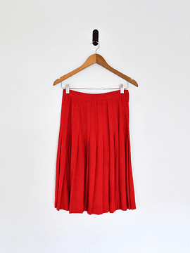 Falda roja tablas vintage