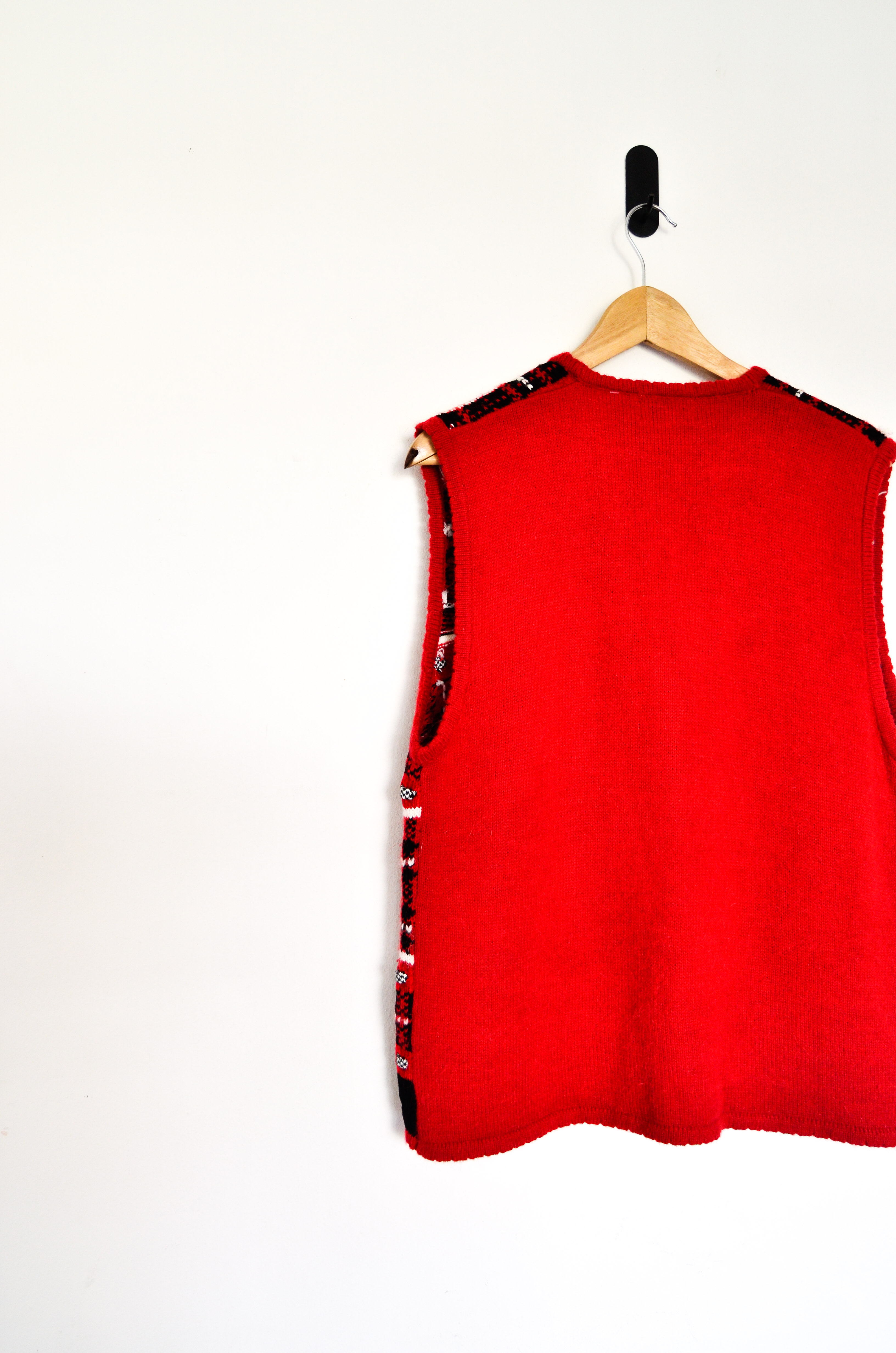 Sweater vest rojo tartán