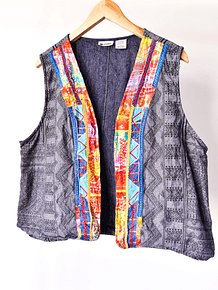 Chaqueta vest folky vibes