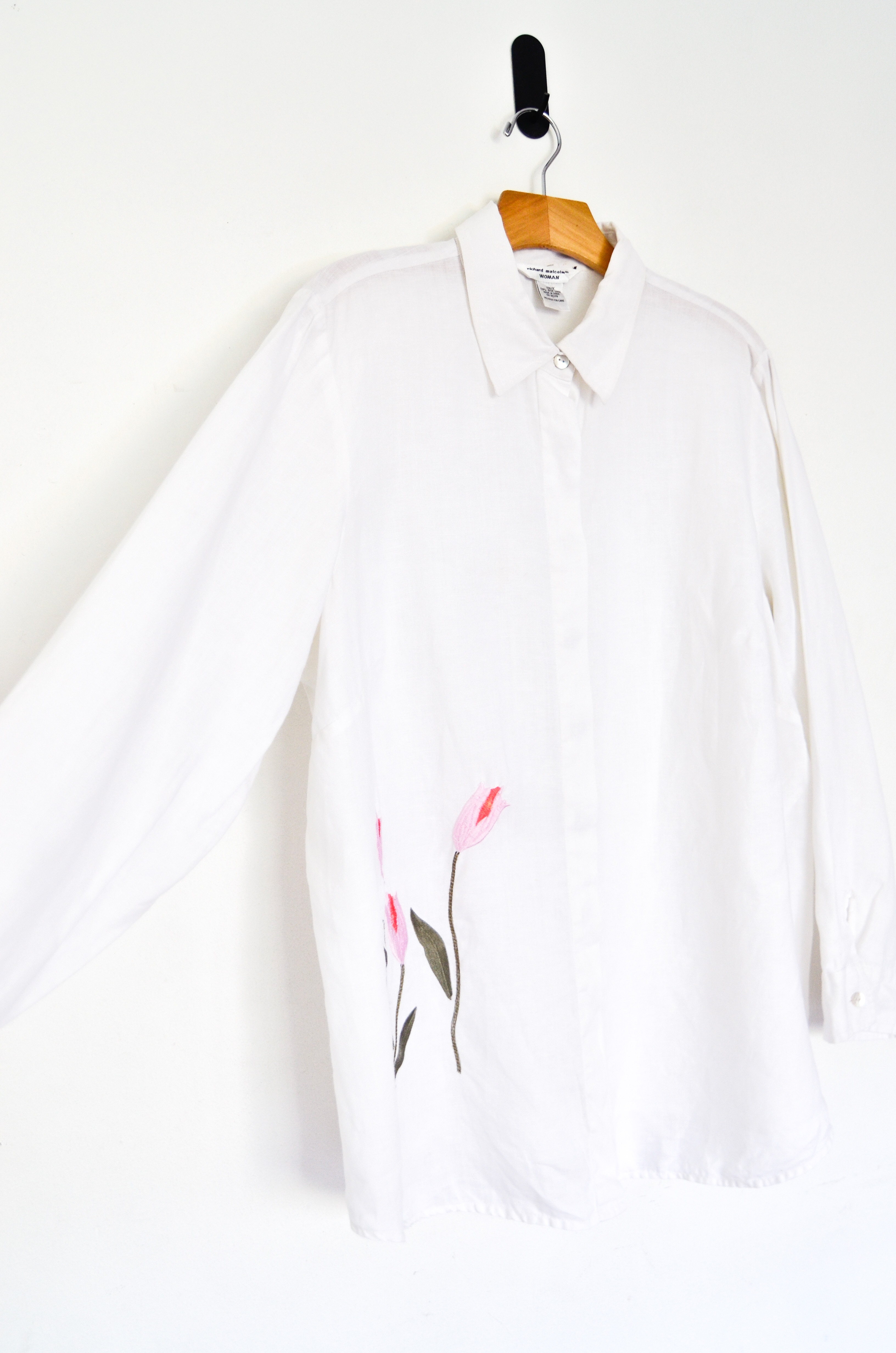 Blusa blanca irish linen