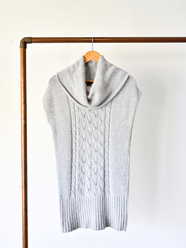 Sweater dress gris perla angora