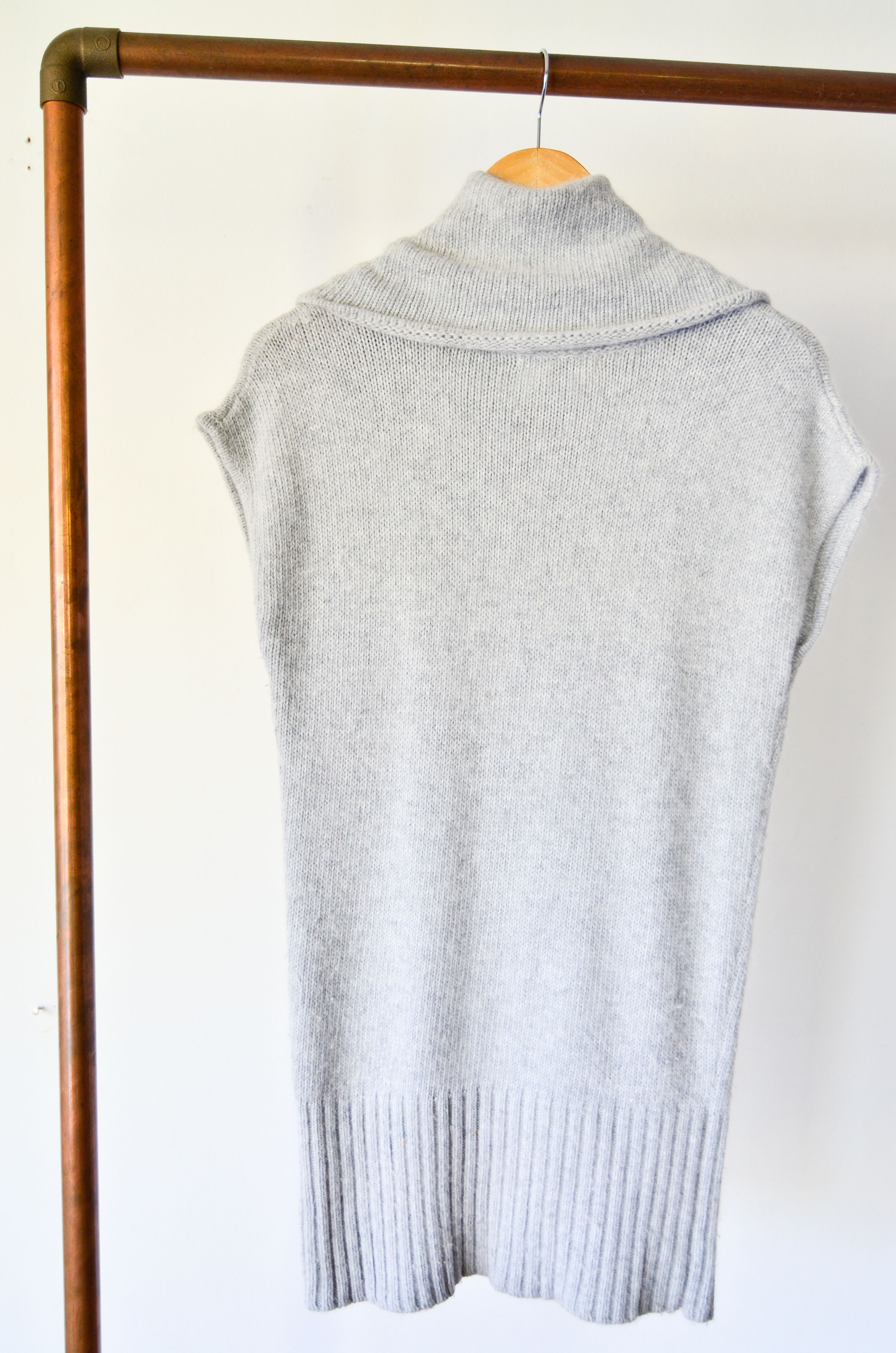 Sweater dress gris perla angora