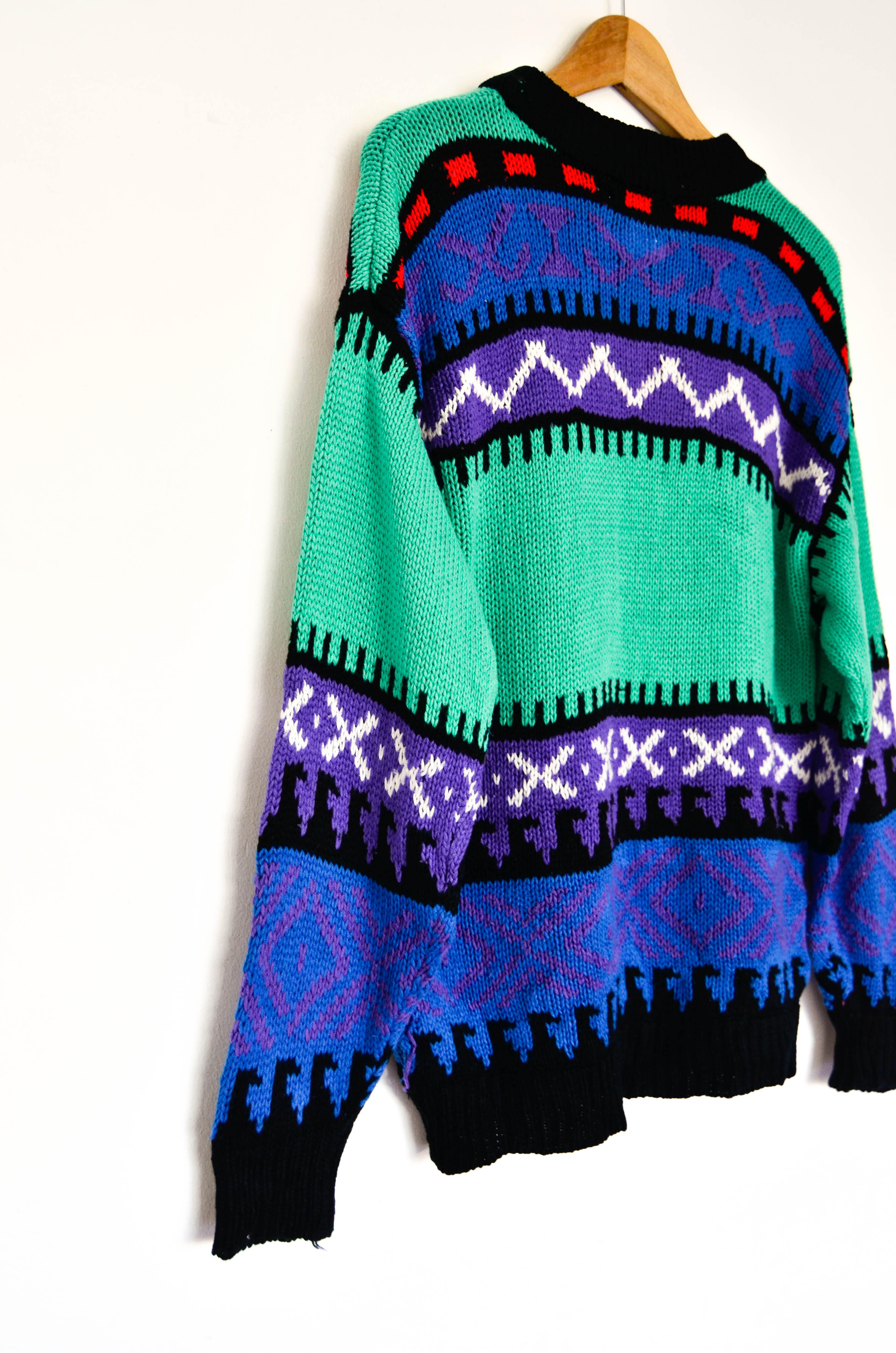 Sweater purple 80s 