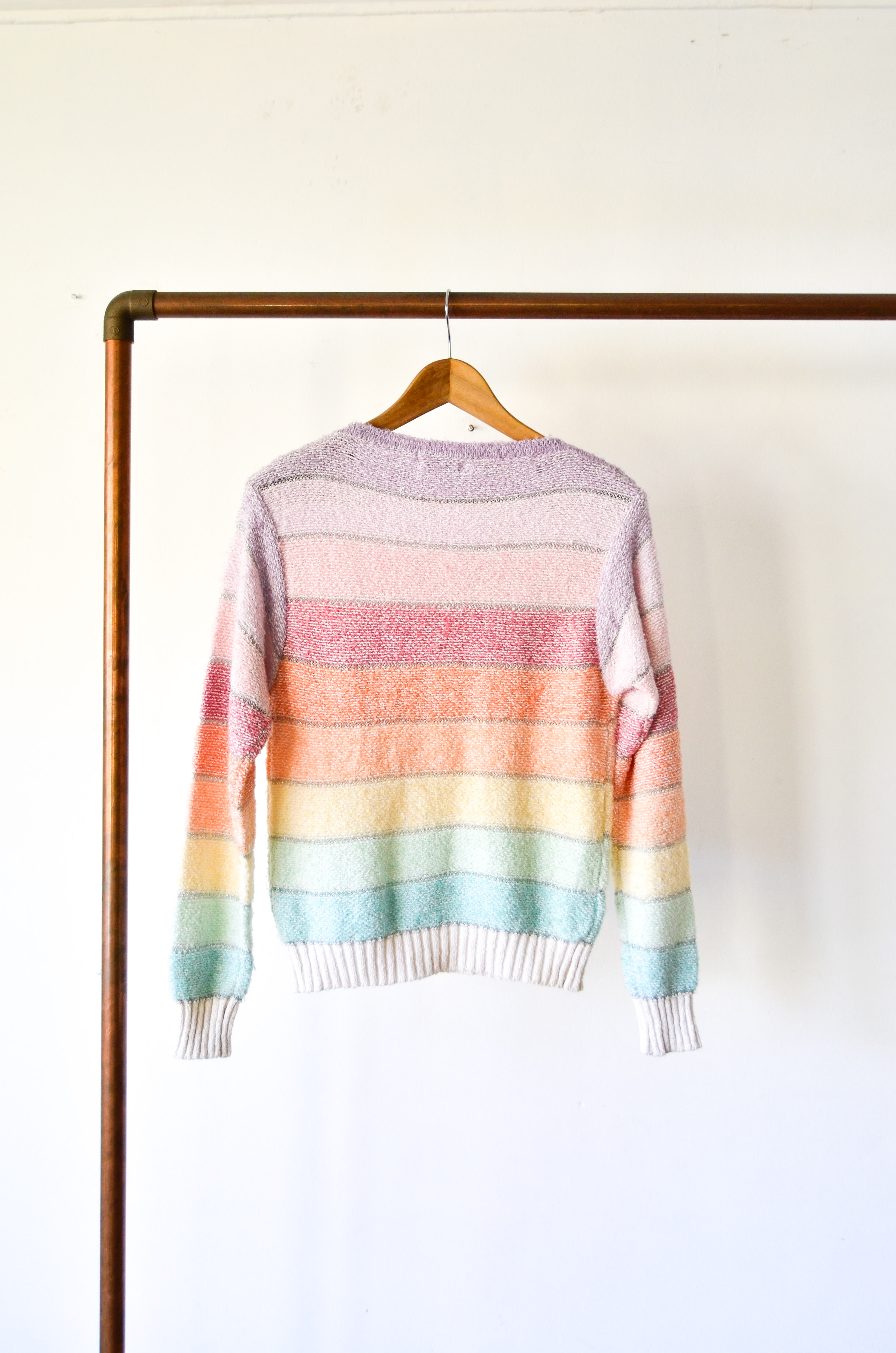 Sweater 80s shiny pastel