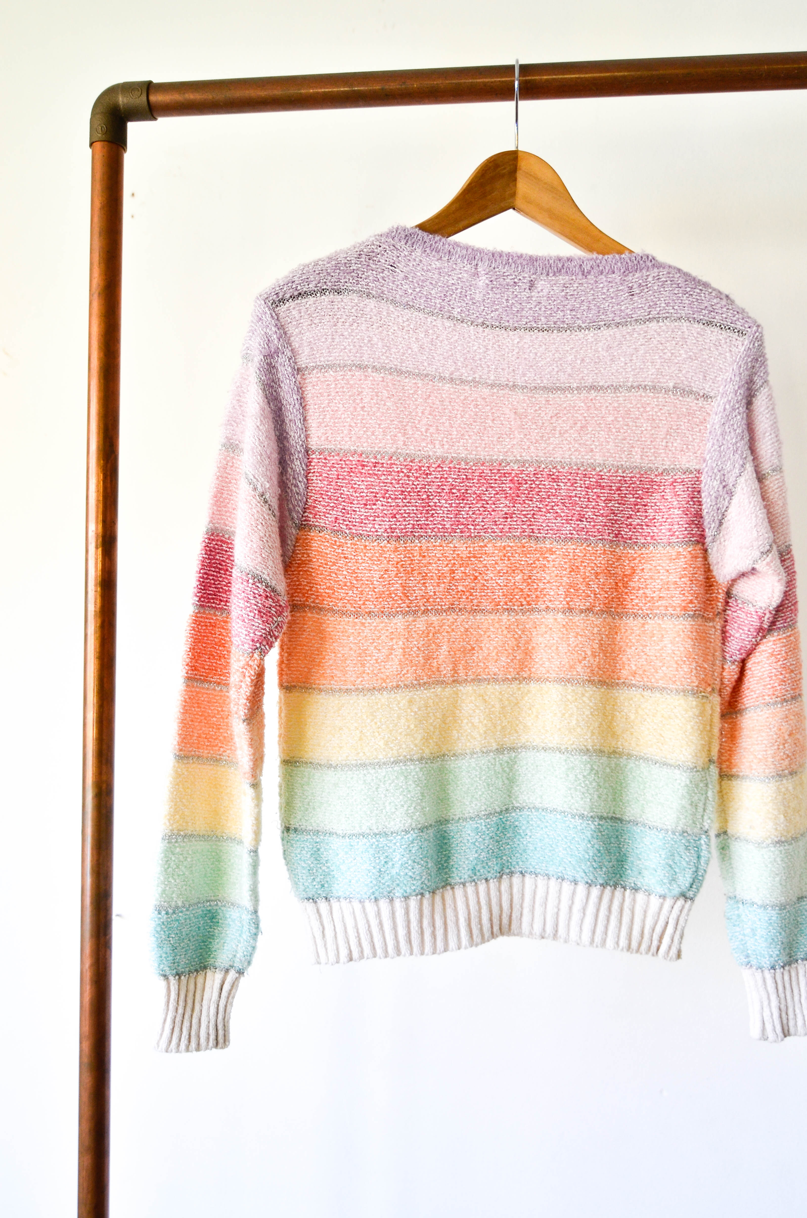 Sweater 80s shiny pastel