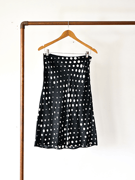 Falda negra polka dots 90s