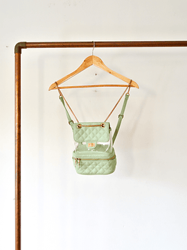 Mochila quilted pastel