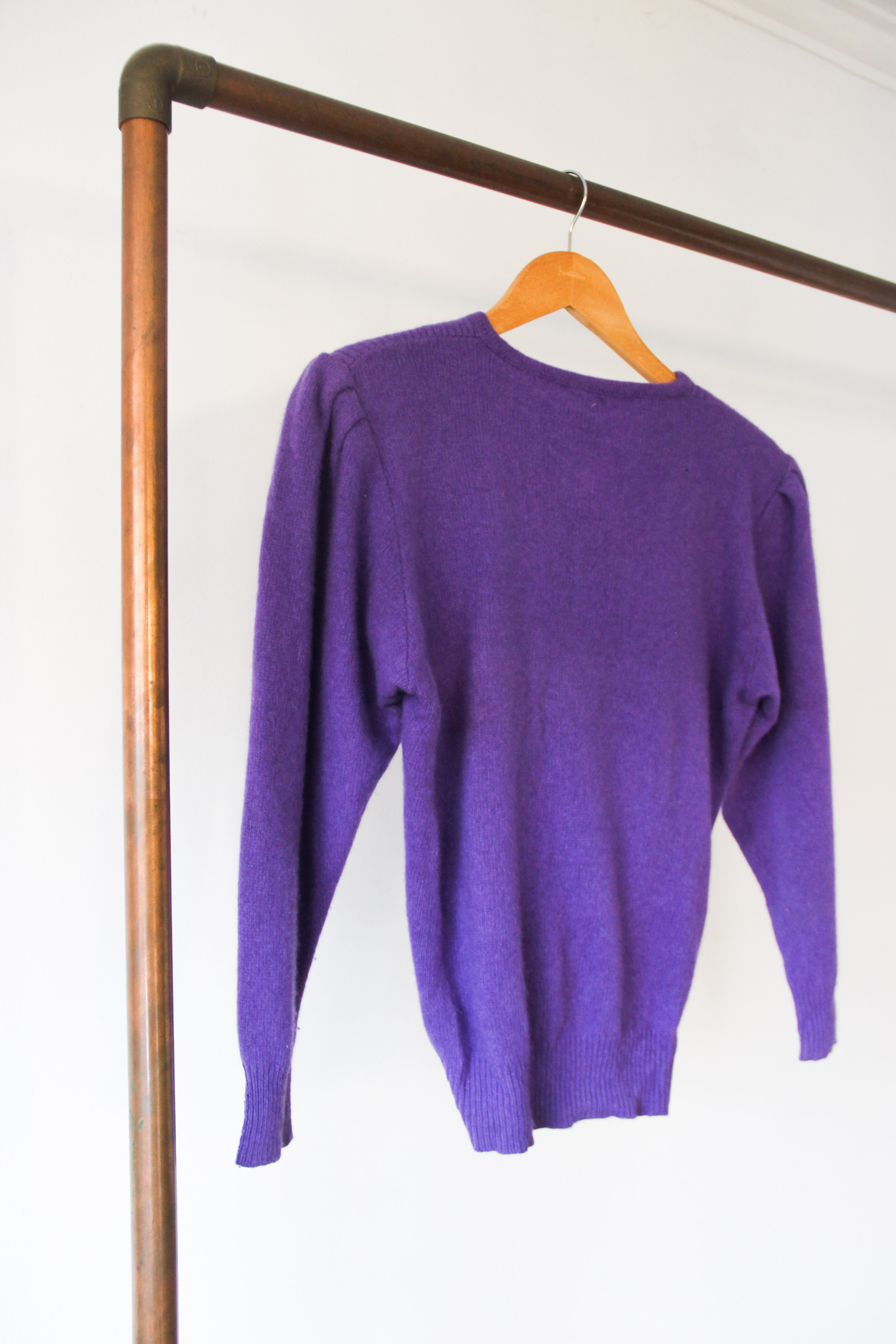 Sweater lila lana y angora