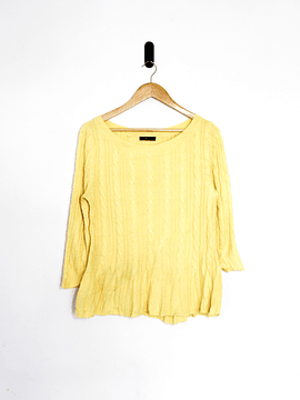 Sweater power yellow trenzado