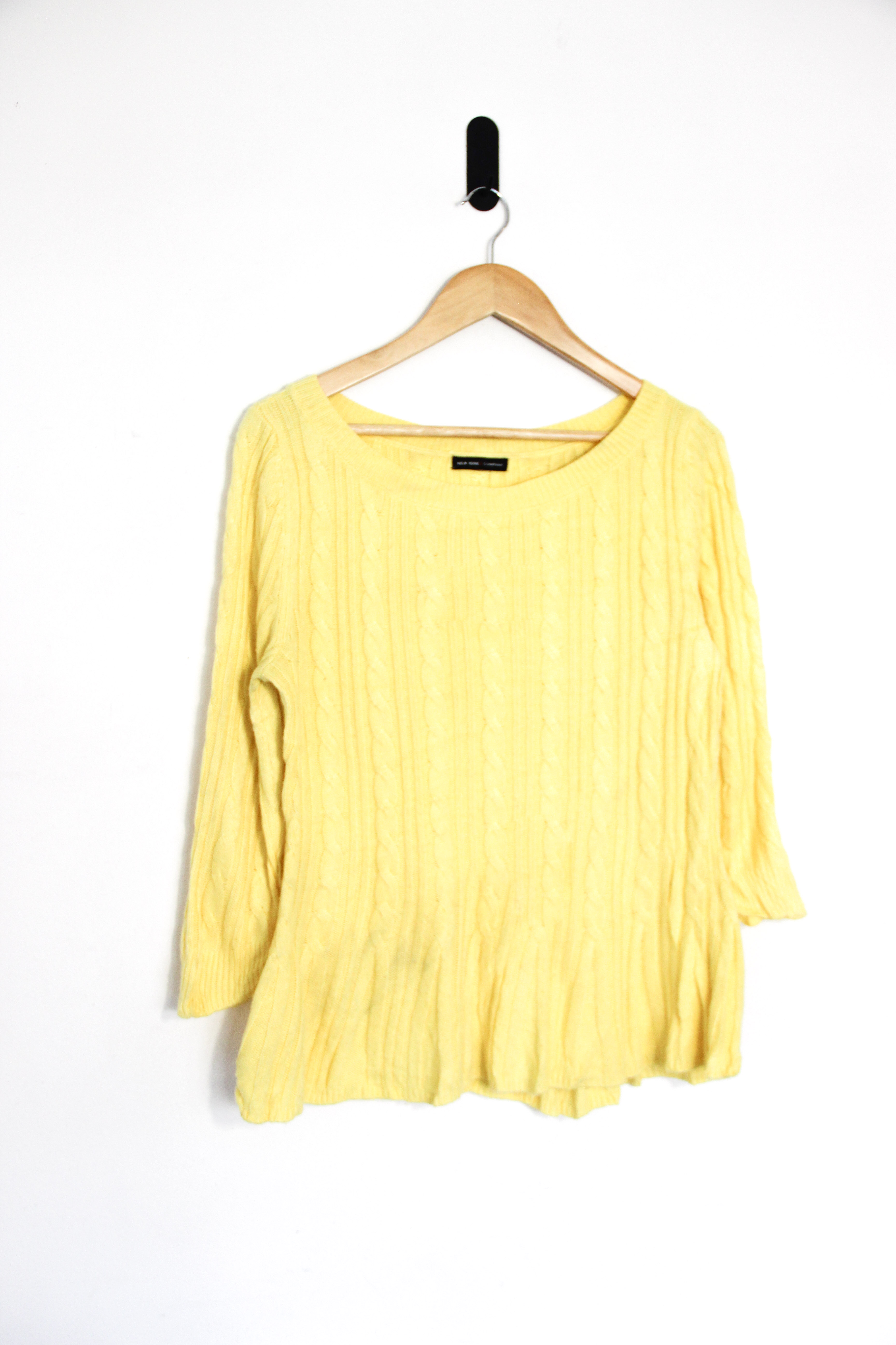 Sweater power yellow trenzado