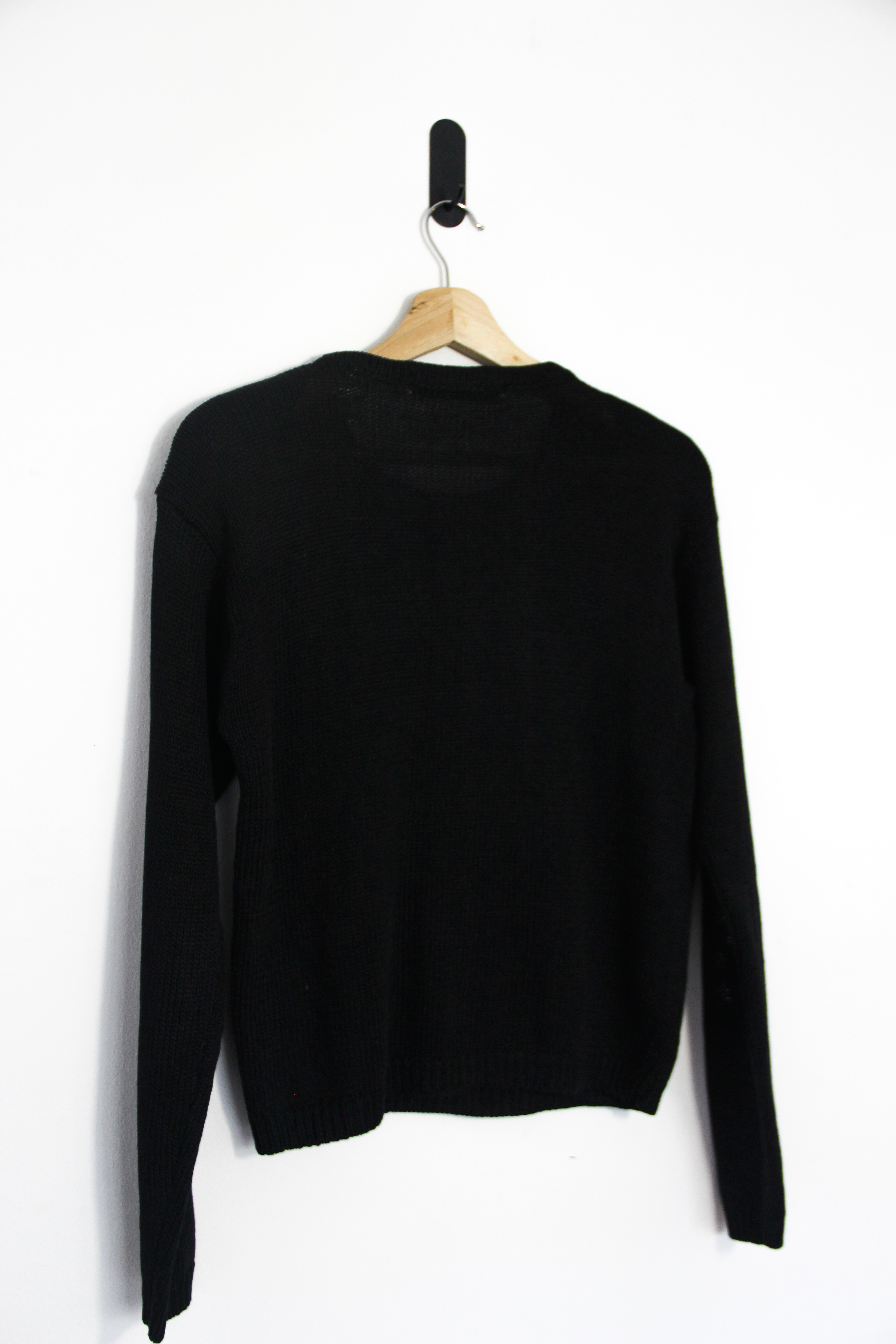Sweater negro bordado shiny