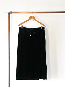 Maxi falda black velvet