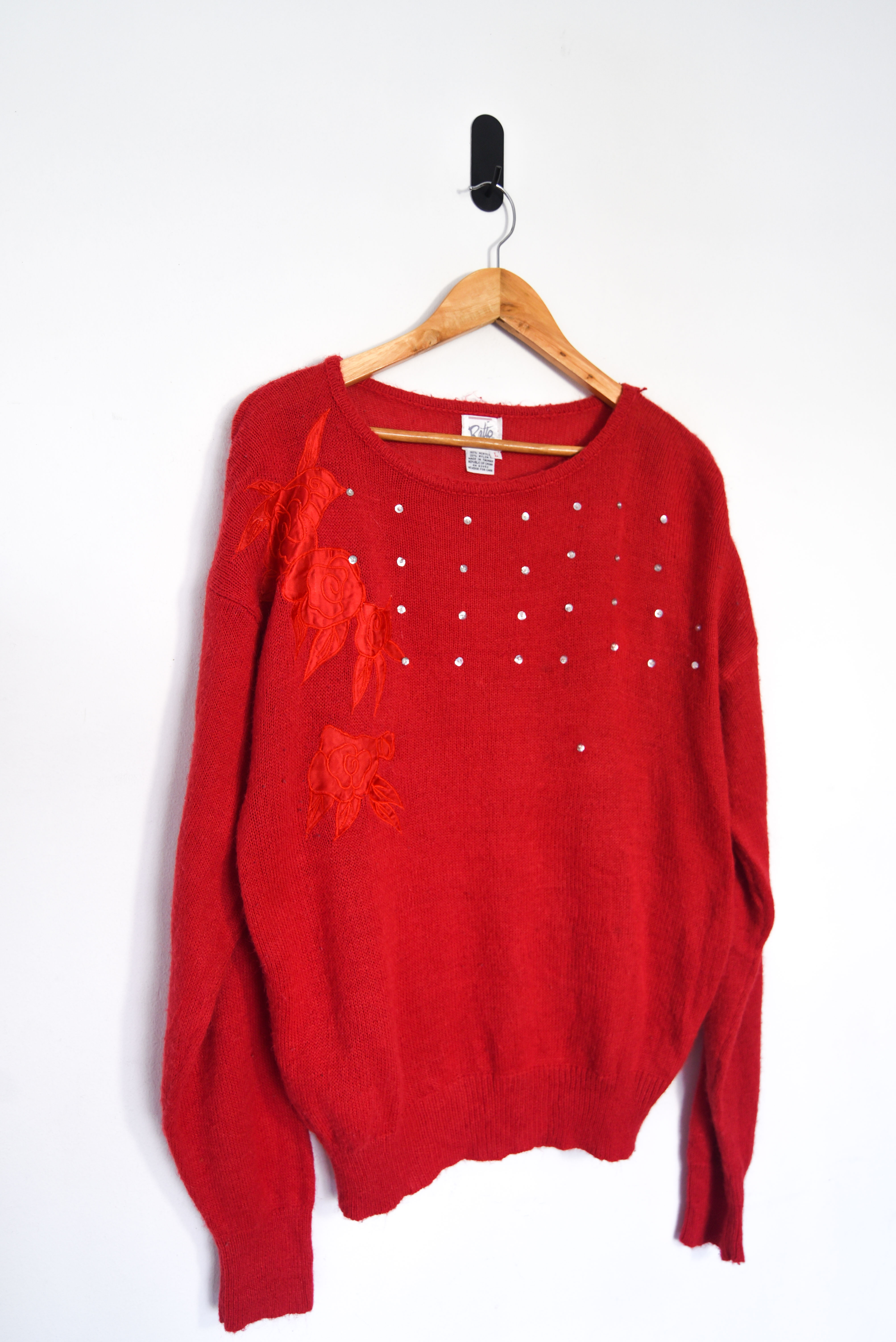 Sweater rojo 80s 