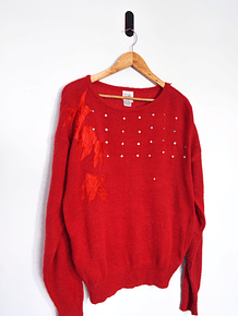 Sweater rojo 80s 