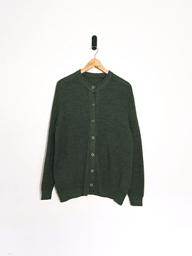 Cardigan tejido verde