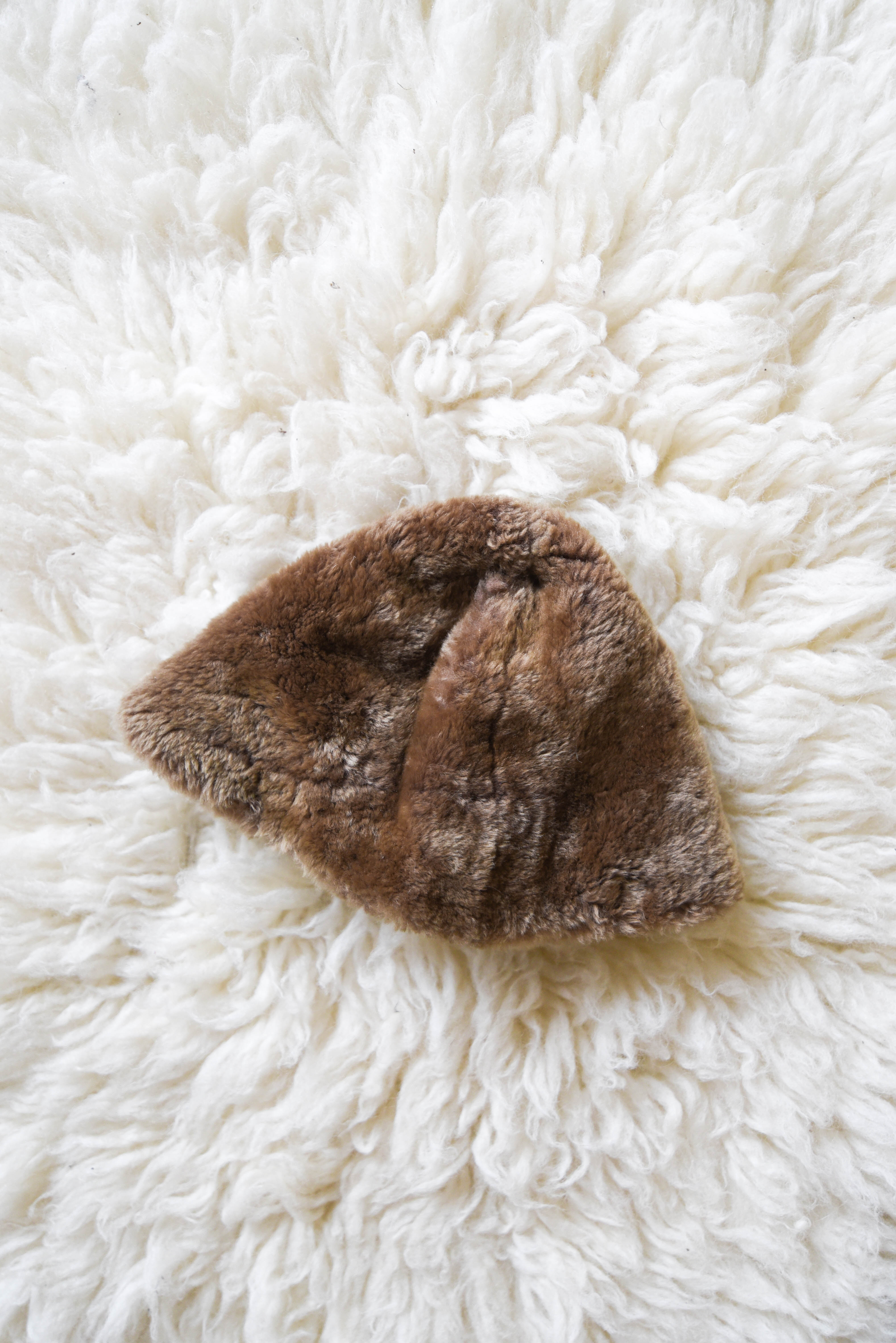 Sombrero faux fur vintage