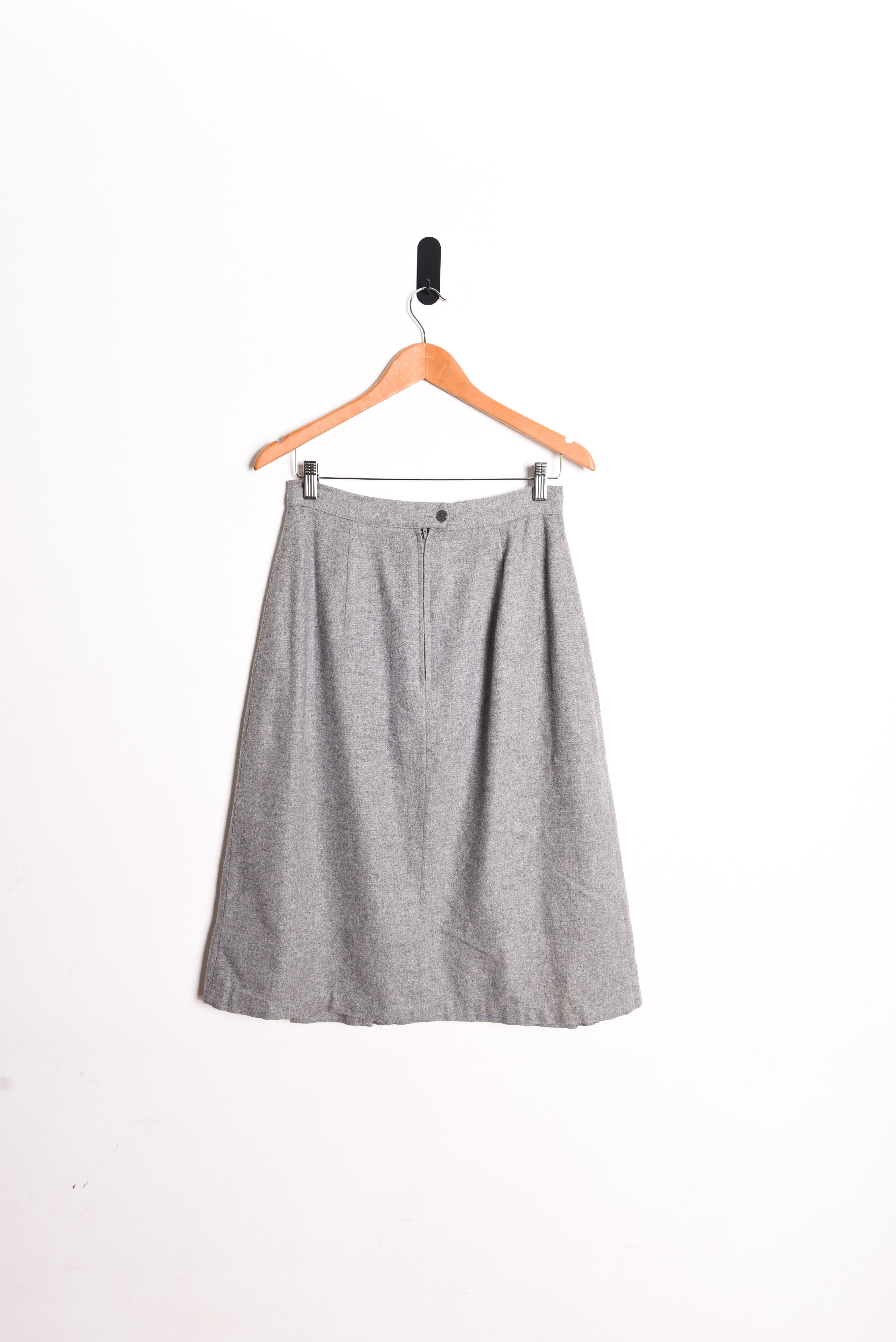 Falda midi gris vintage