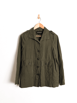 Chaqueta olive green botones