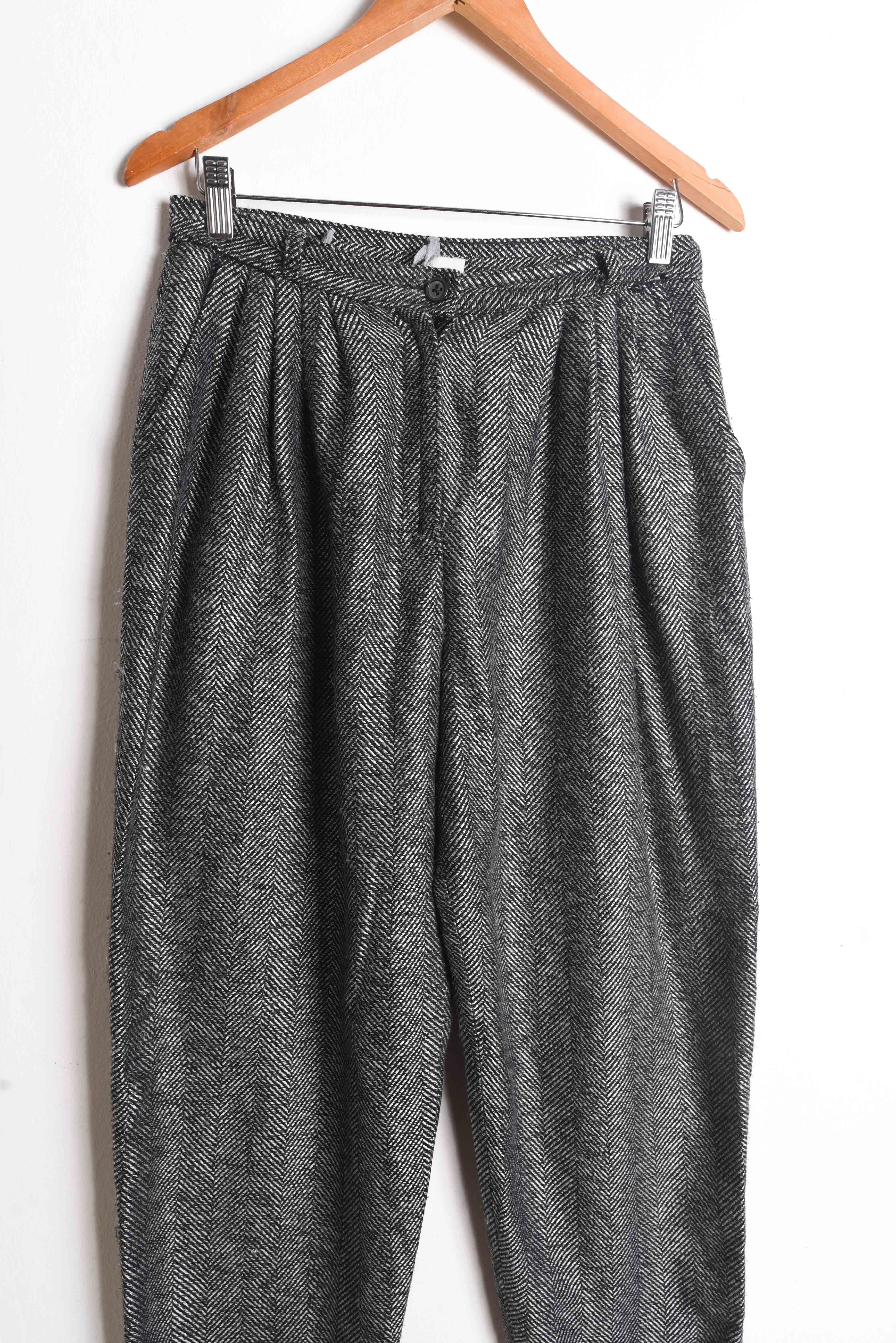 Pantalón gris espiga