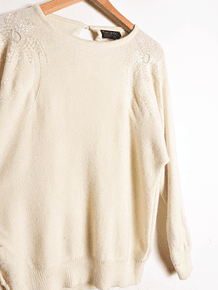 Sweater marfil vintage 