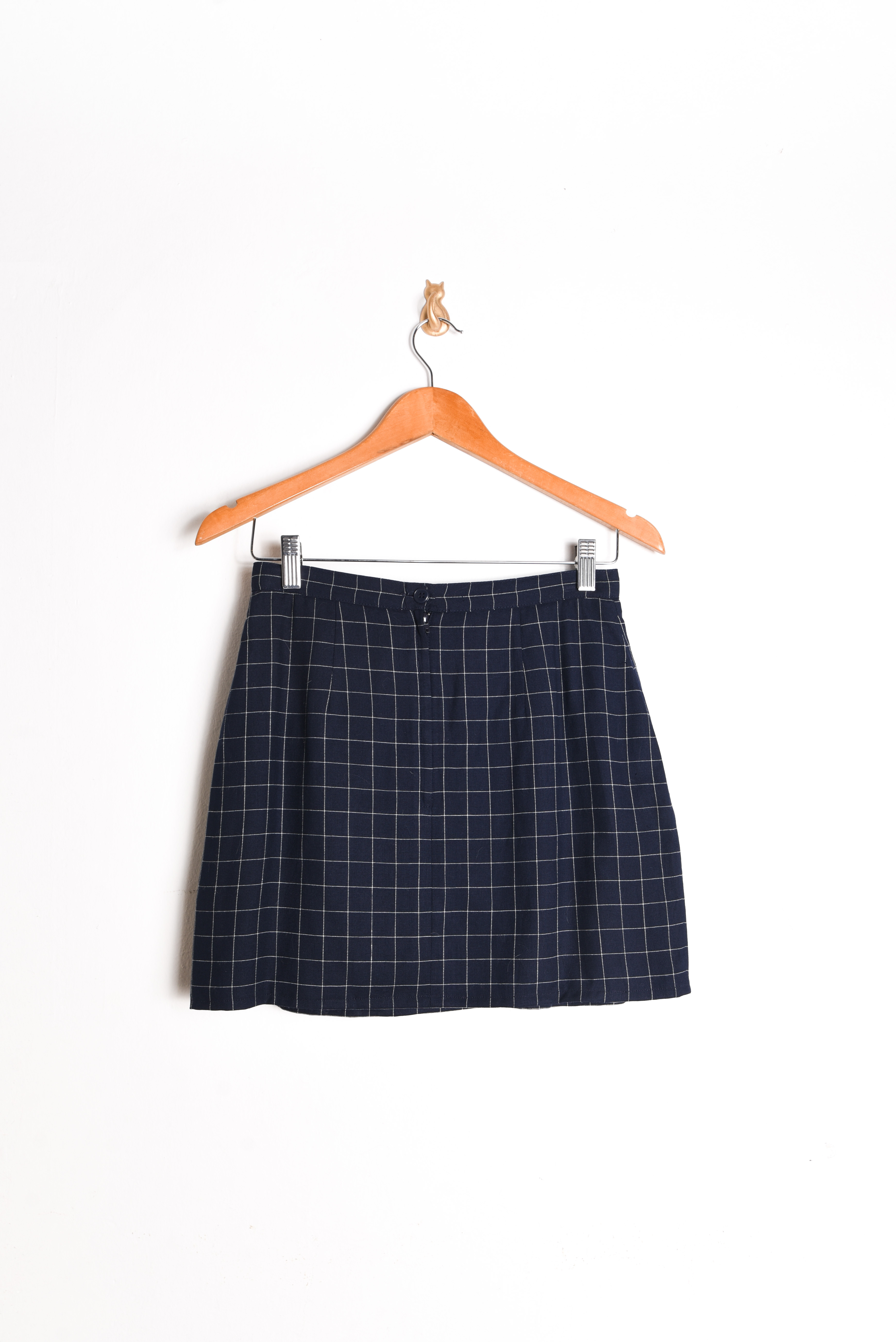 Mini falda navy grilla