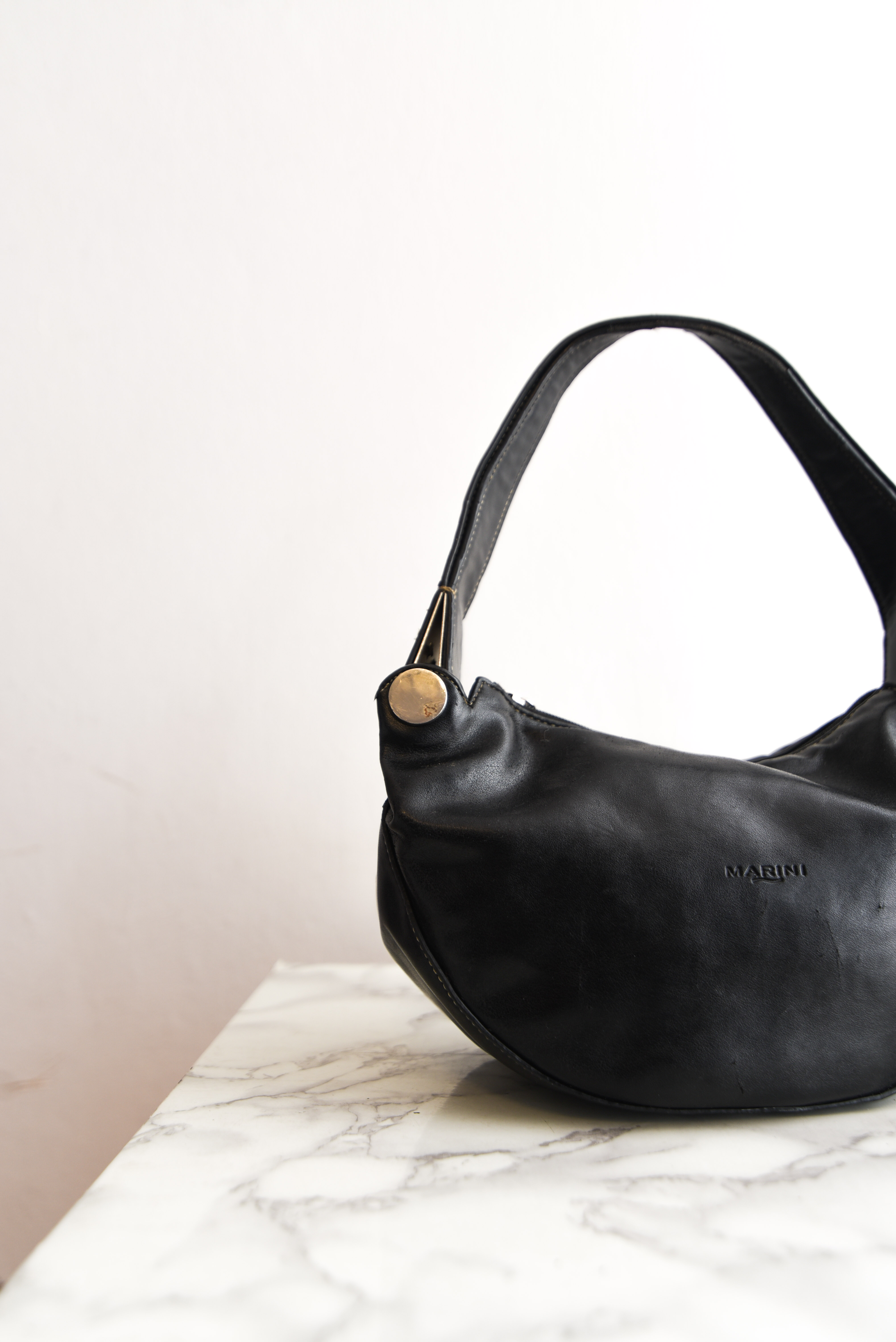 Shoulder bag negra medialuna