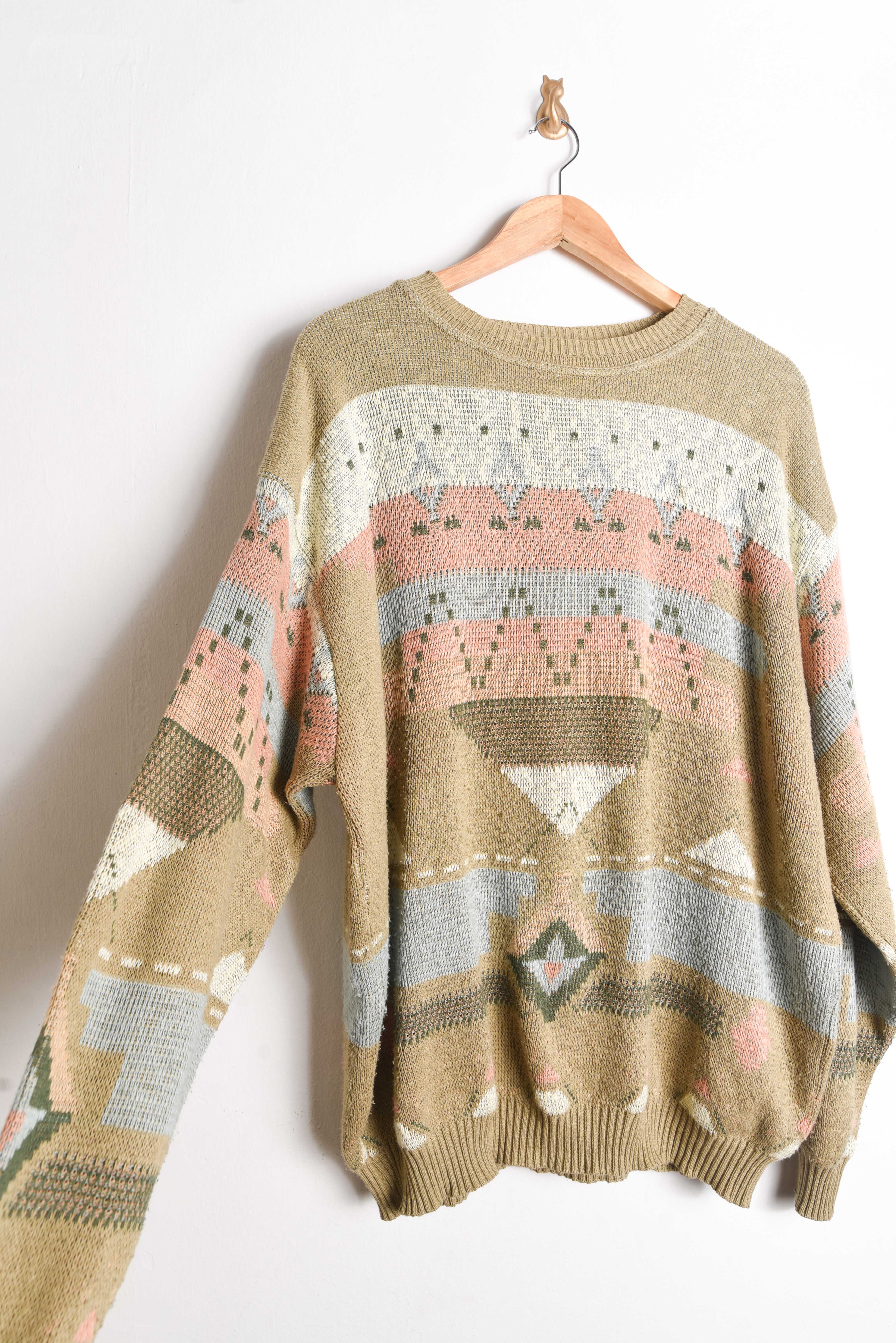 Sweater vintage café 80s