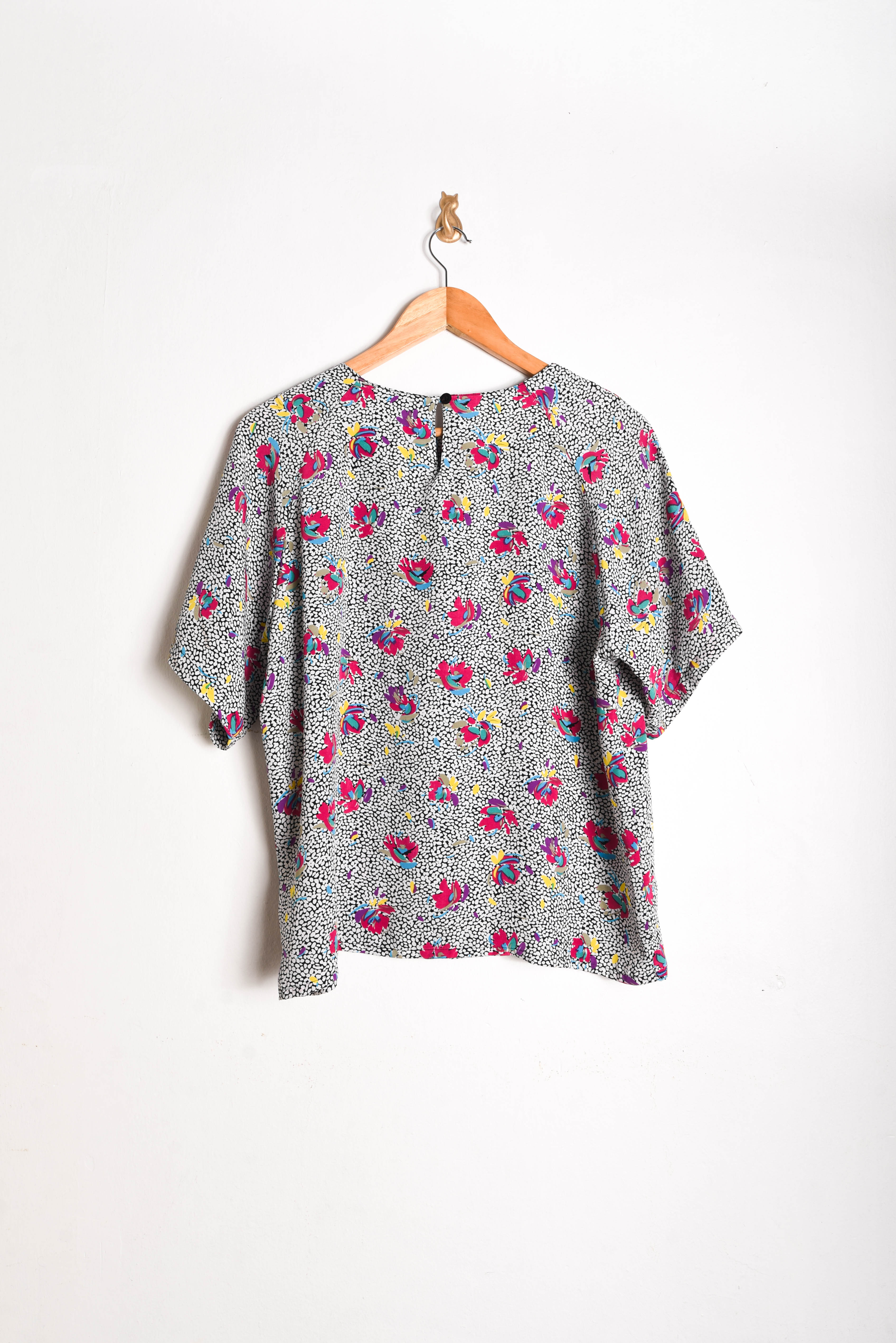 Blusa 90s print floral 