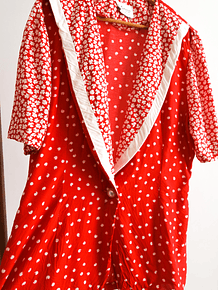 Blusón rojo dots vntg