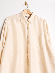 Camisa vintage marfil seda