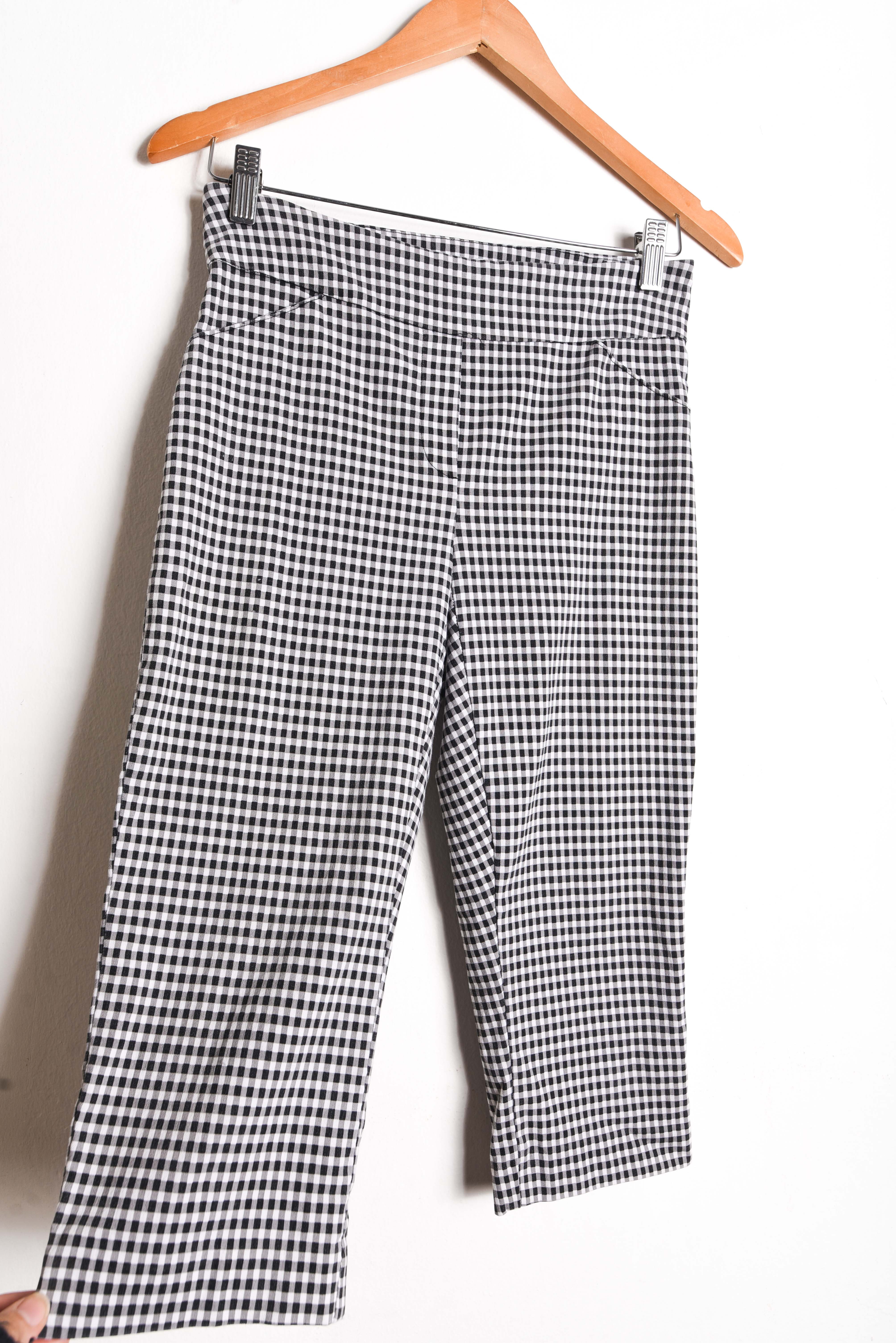 Pantalón capri gingham