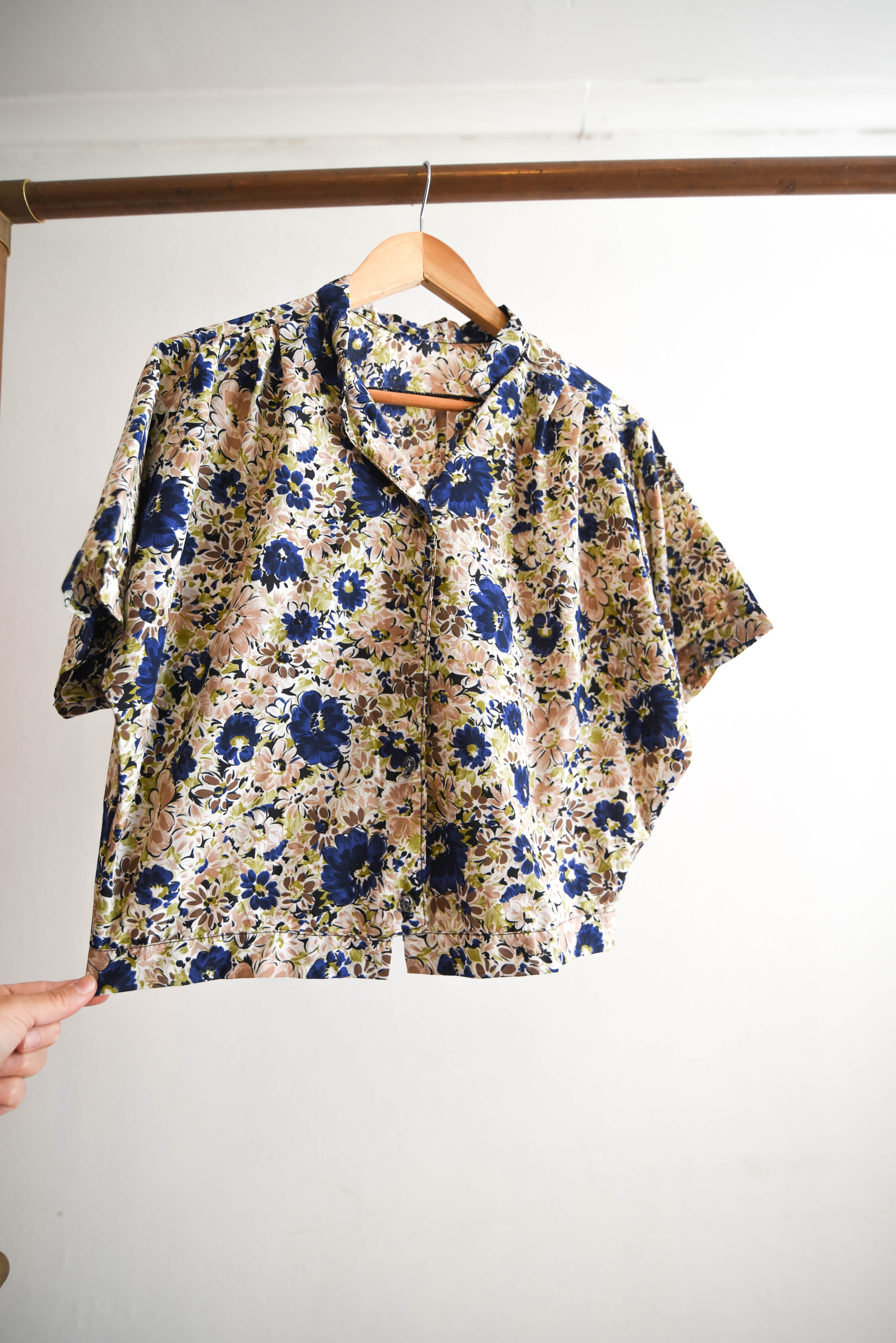 Blusa floral vintage