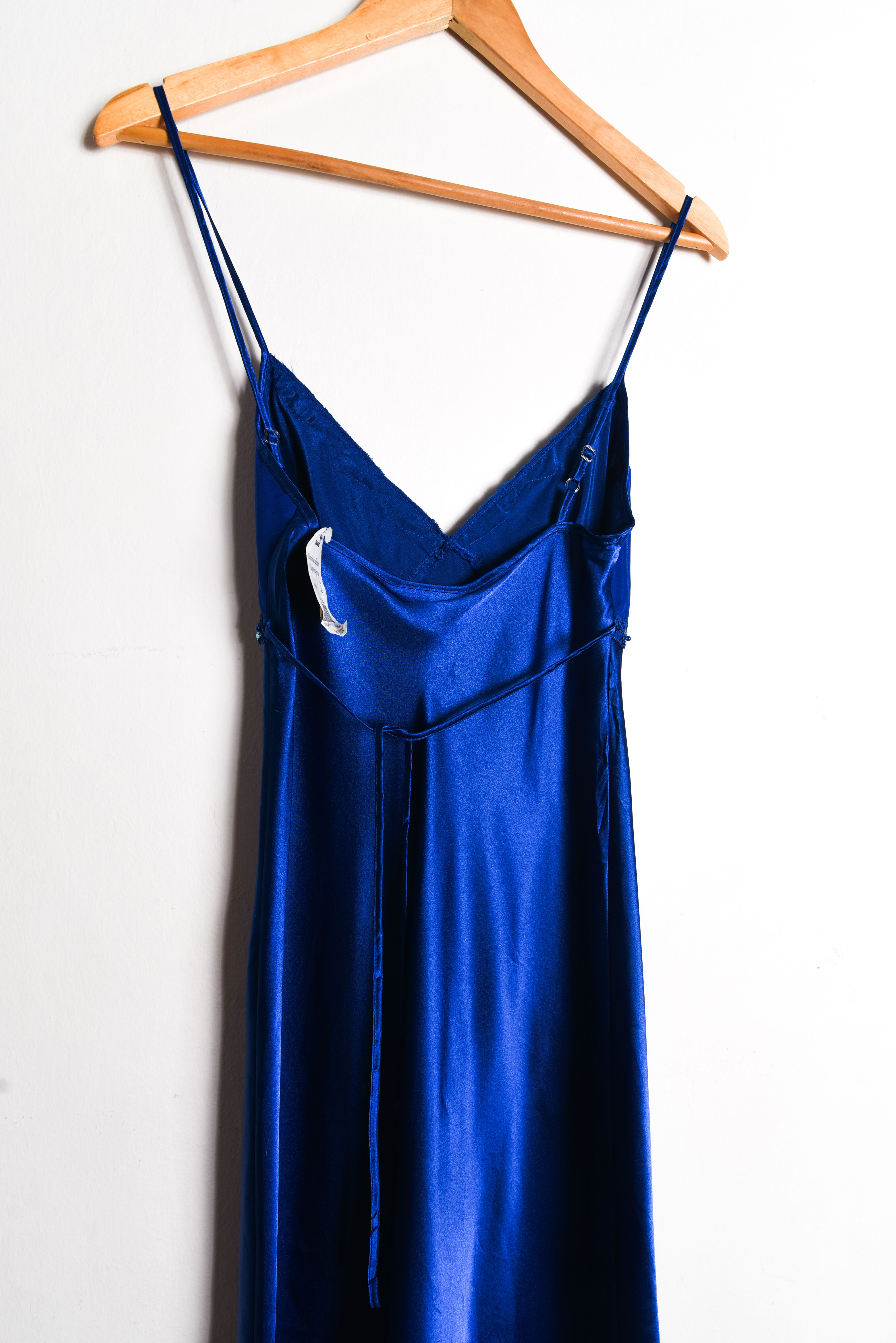 Slipdress azul klein satín