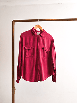 Blusa magenta botones