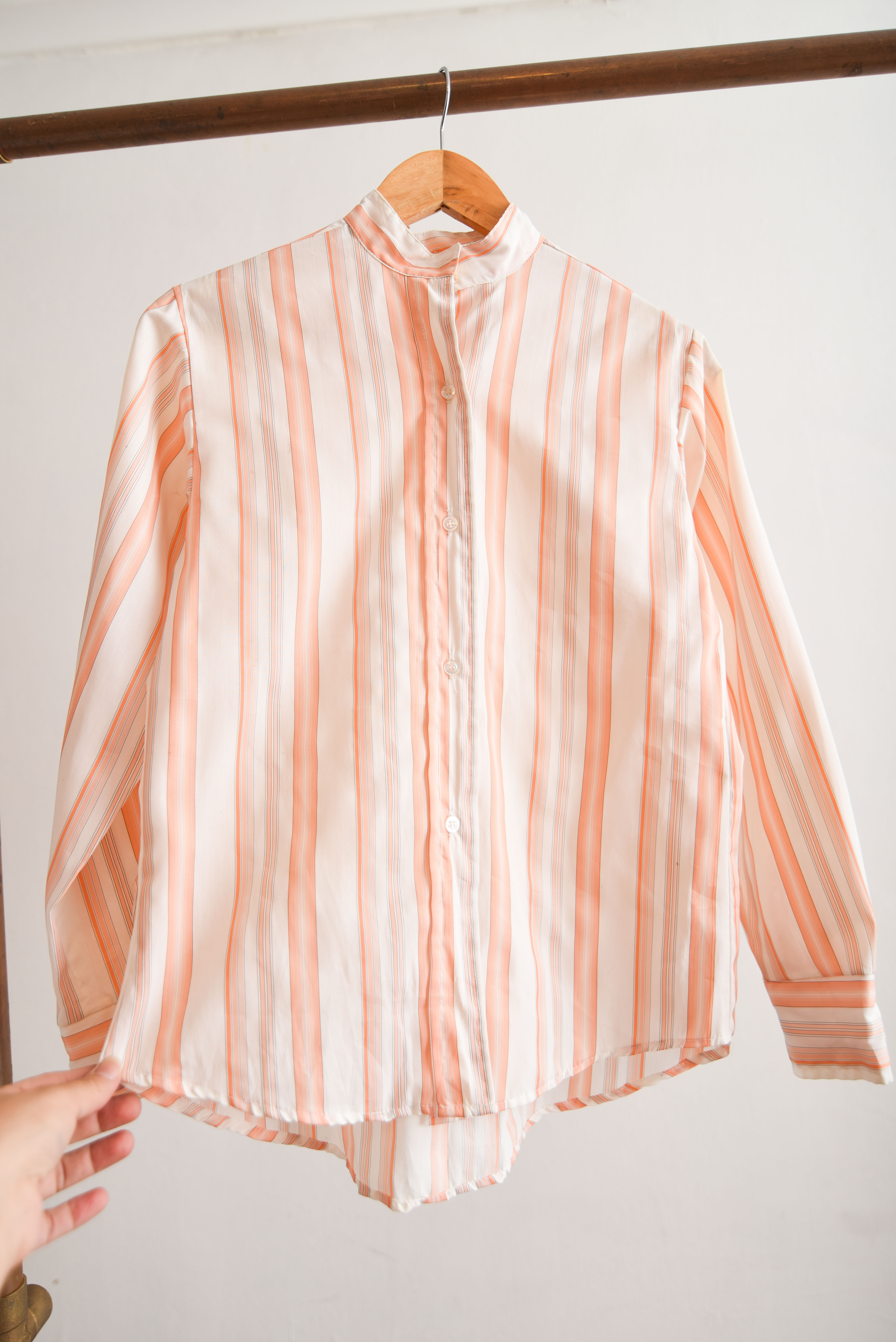 Camisa peach rayada