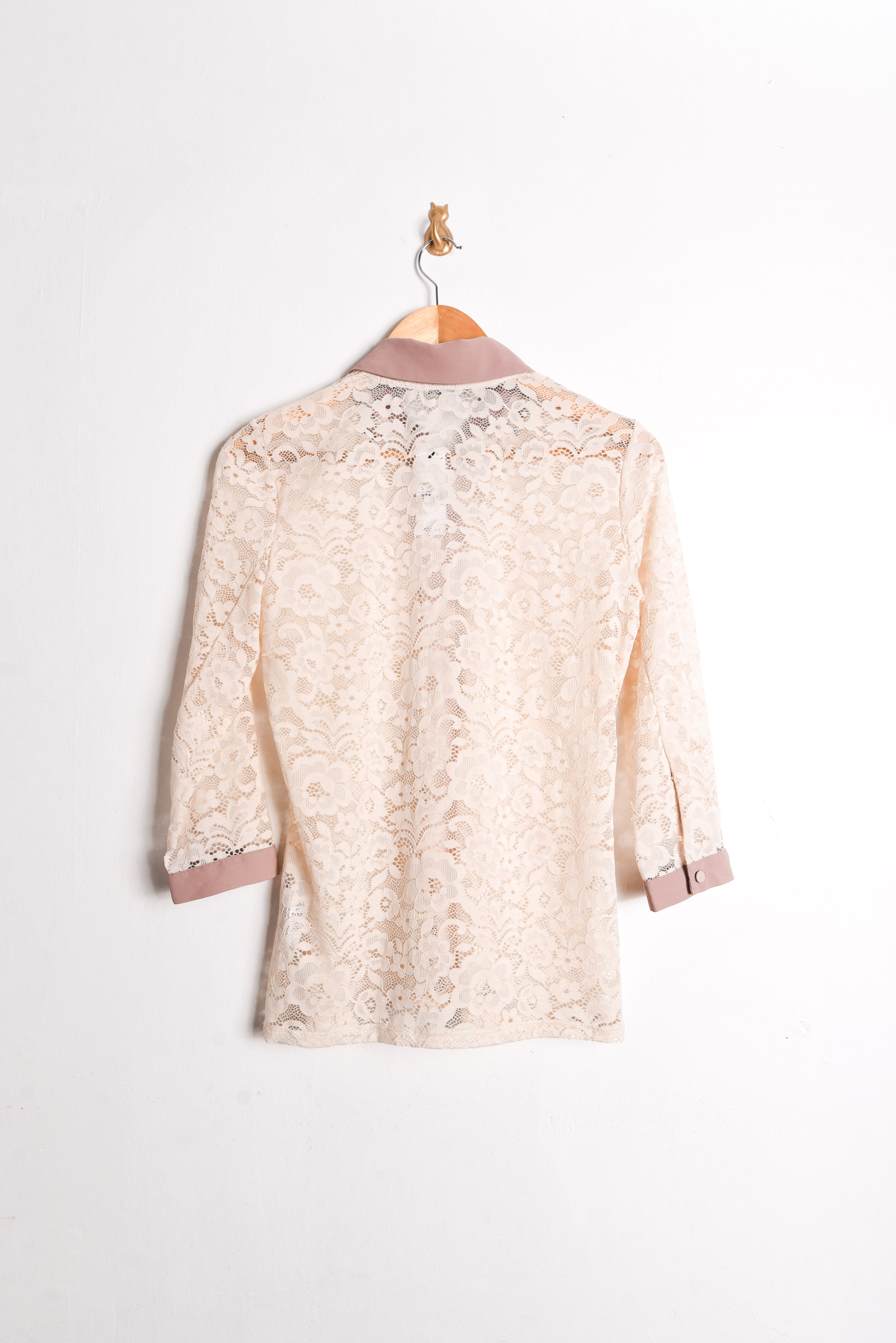 Blusa encaje marfil